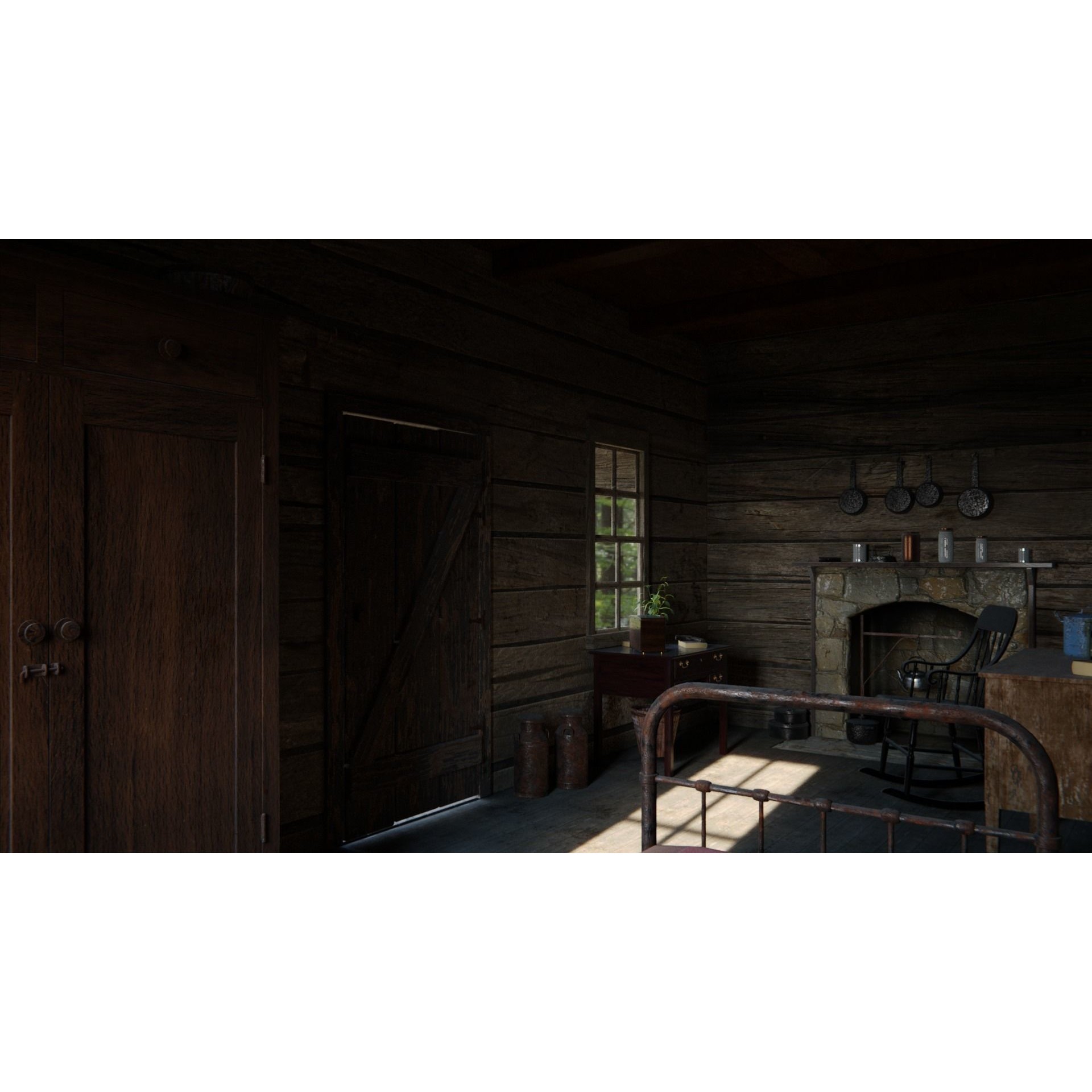 Cabin in the Woods - Game-Ready 3D Model - View 15