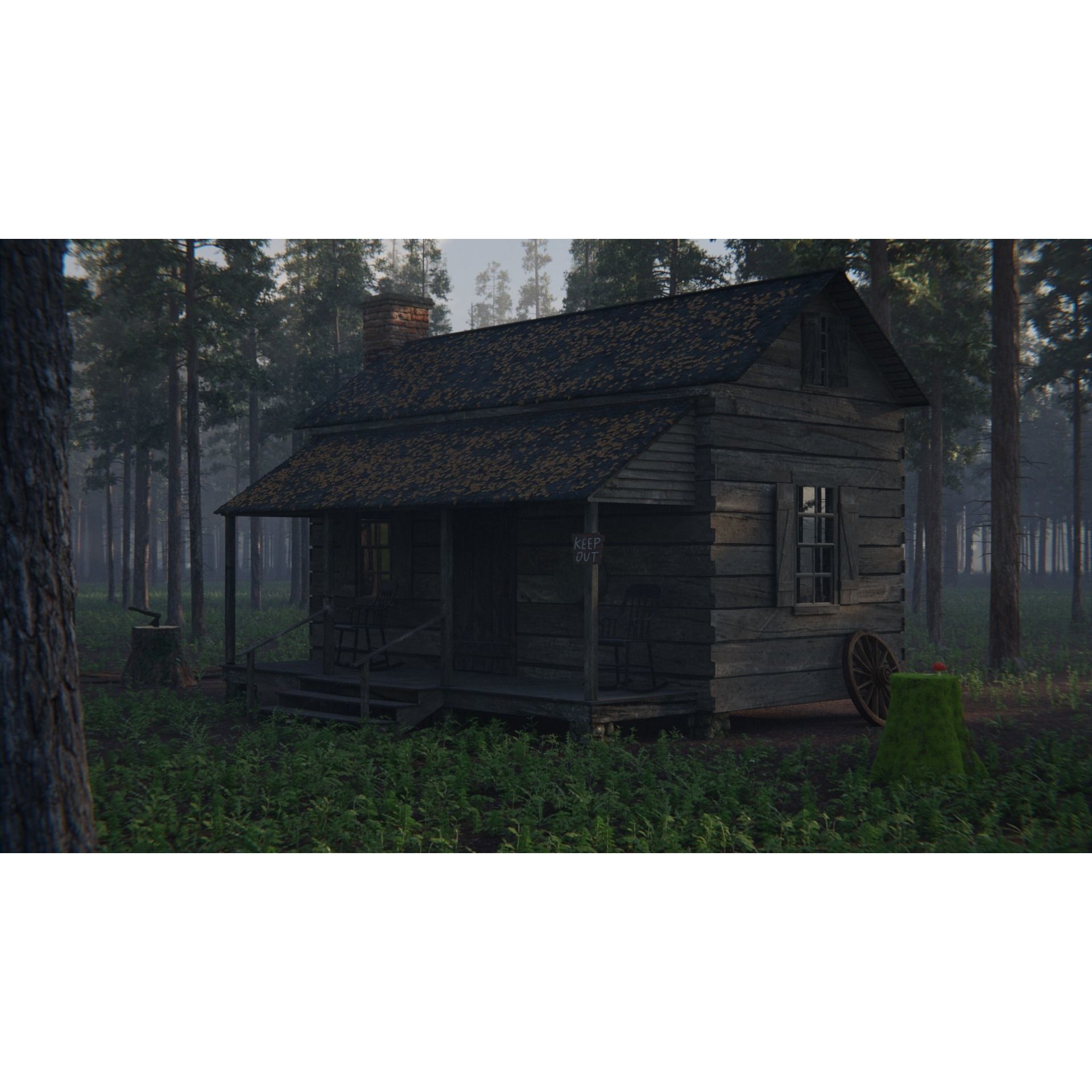 Cabin in the Woods - Game-Ready 3D Model - View 18