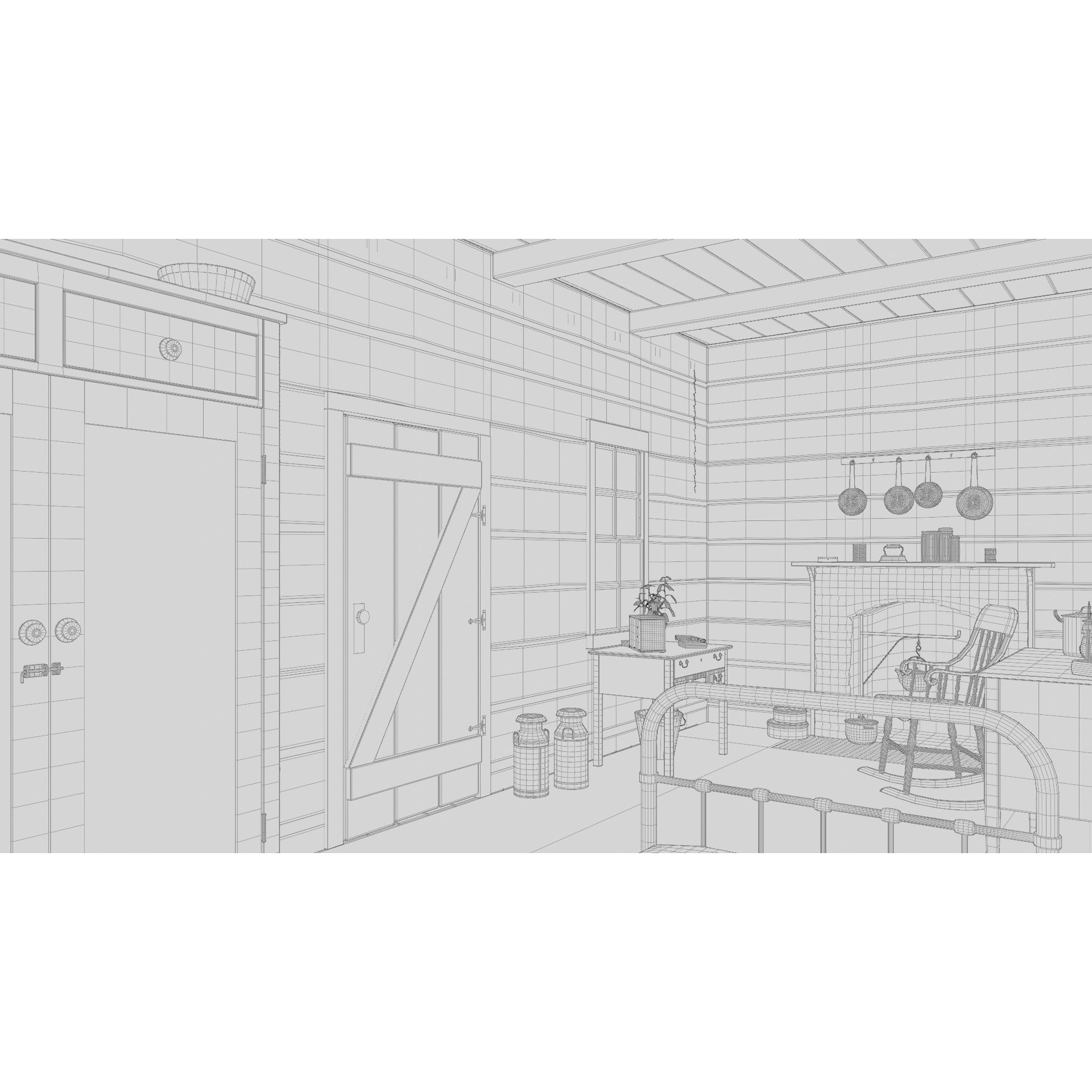 Cabin in the Woods - Game-Ready 3D Model - View 20