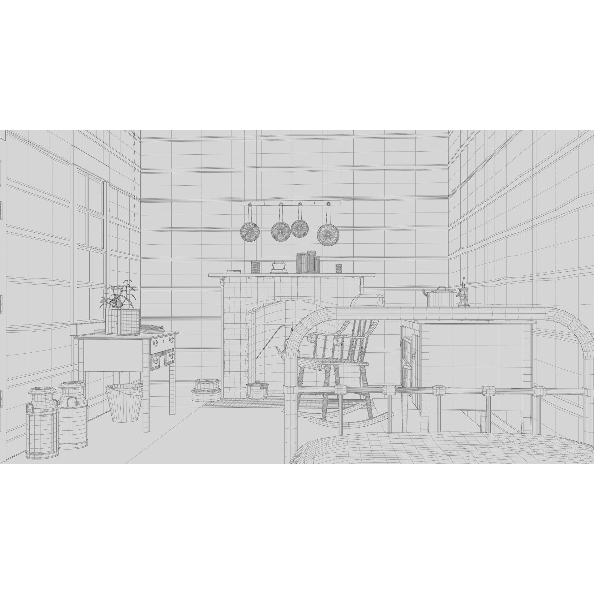 Cabin in the Woods - Game-Ready 3D Model - View 26
