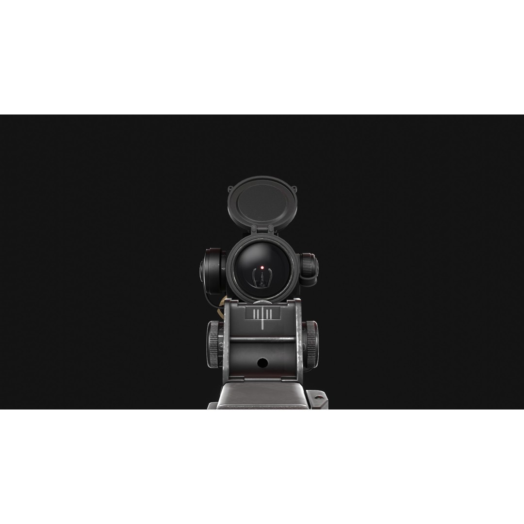Howa Type 89 3D Model – Low Poly Game Asset, FBX & OBJ Formats - View 10