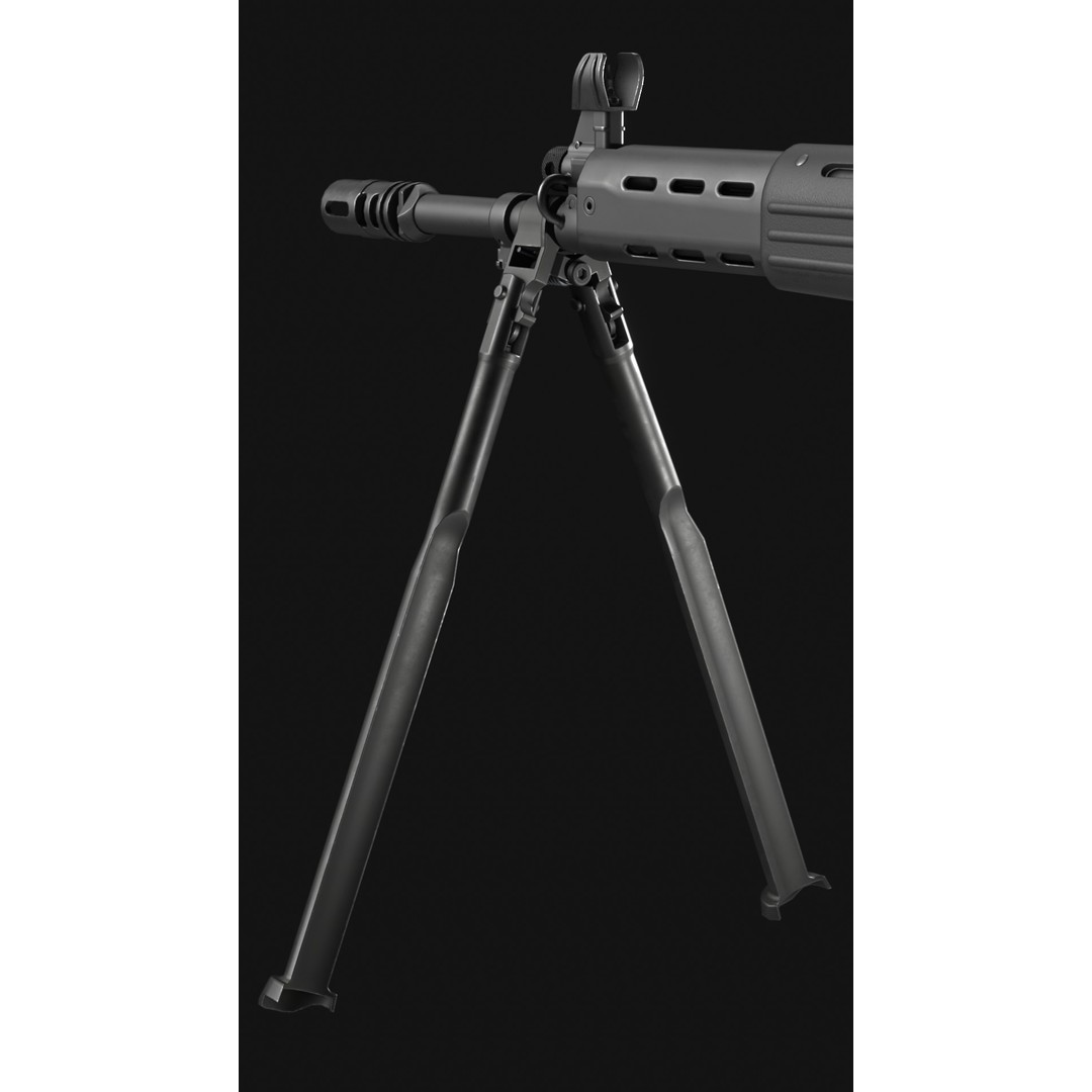 Howa Type 89 3D Model – Low Poly Game Asset, FBX & OBJ Formats - View 16