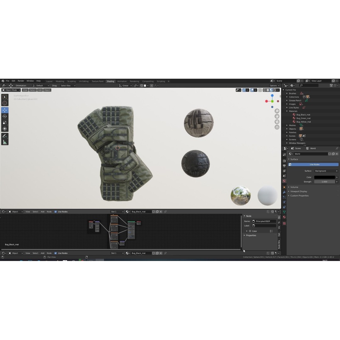 Tactical Weapon Bag 3D Model – Low Poly Game Asset, FBX