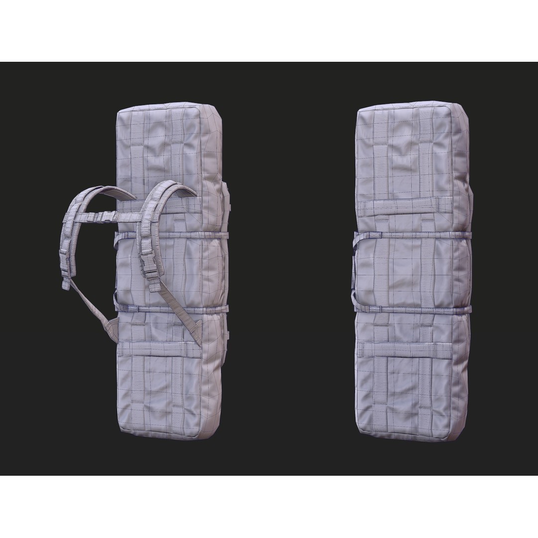 Tactical Weapon Bag 3D Model – Low Poly Game Asset, FBX - View 26