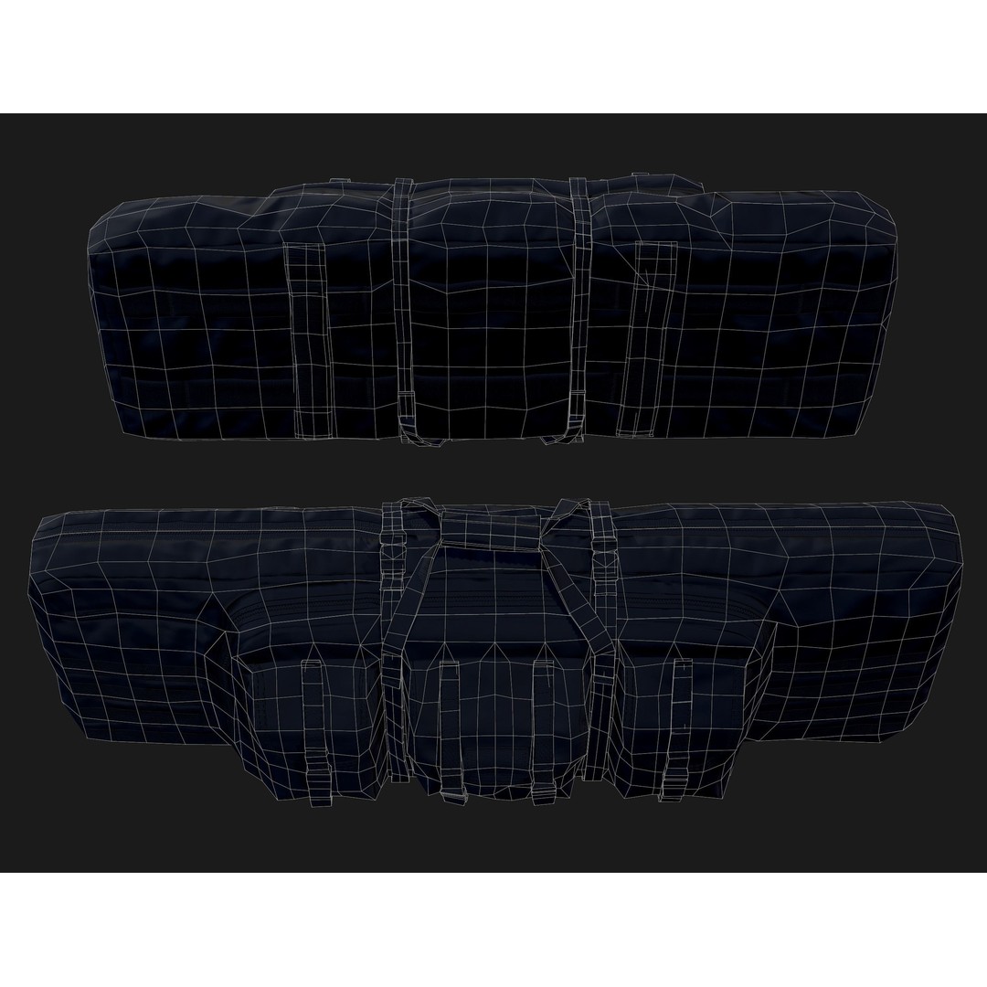 Tactical Weapon Bag 3D Model – Low Poly Game Asset, FBX - View 27