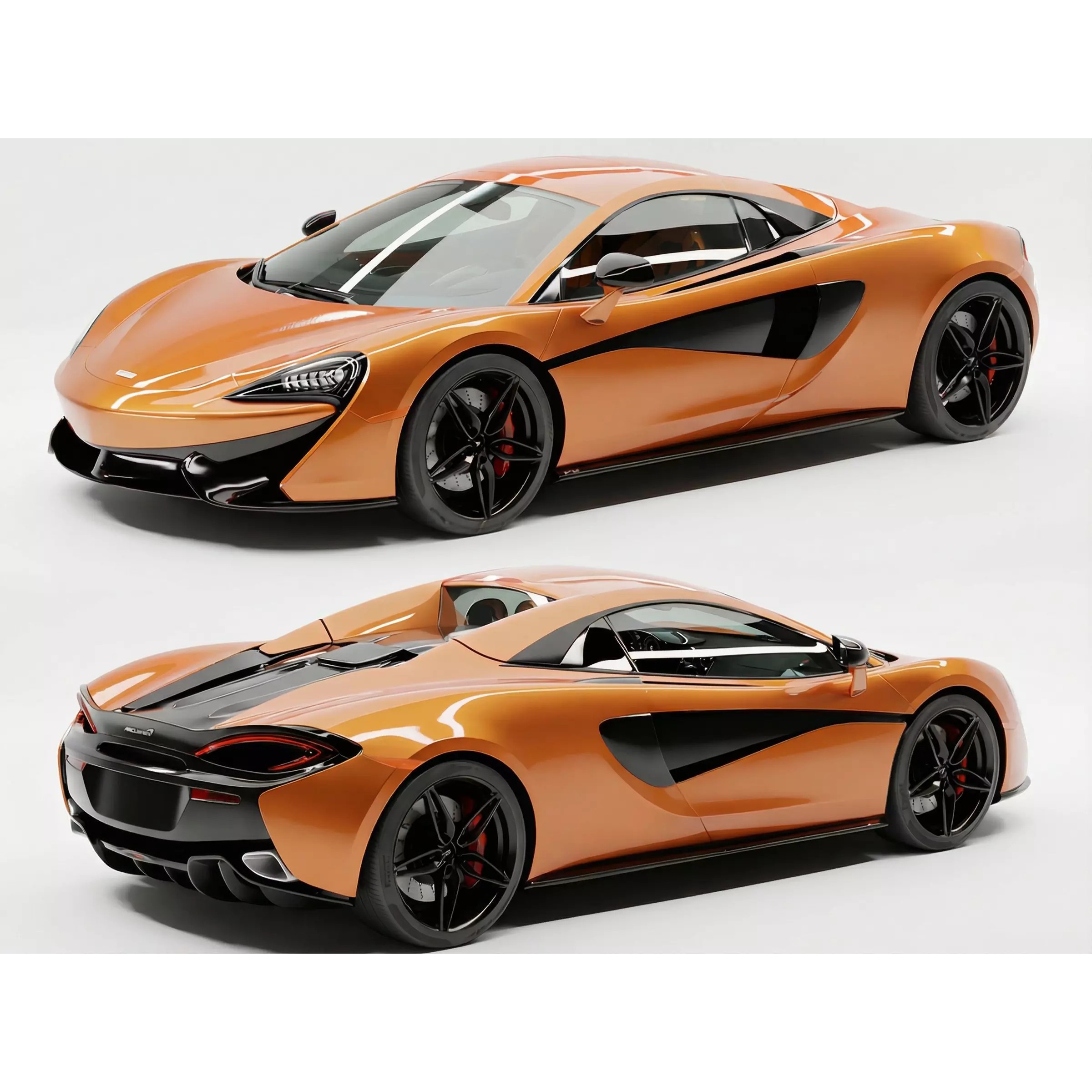 McLaren 570S Spider - Game-Ready 3D Model - View 2