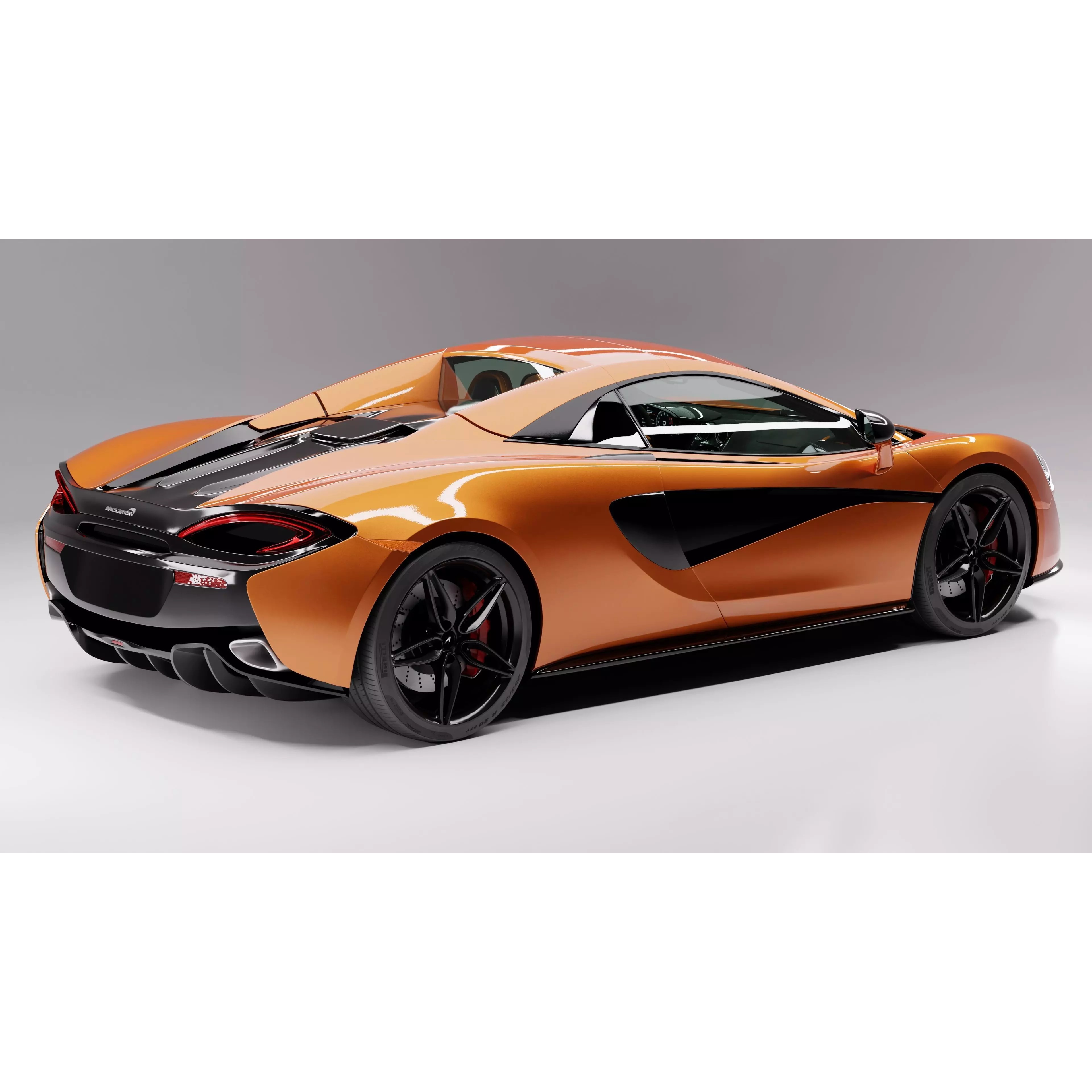 McLaren 570S Spider - Game-Ready 3D Model - View 3