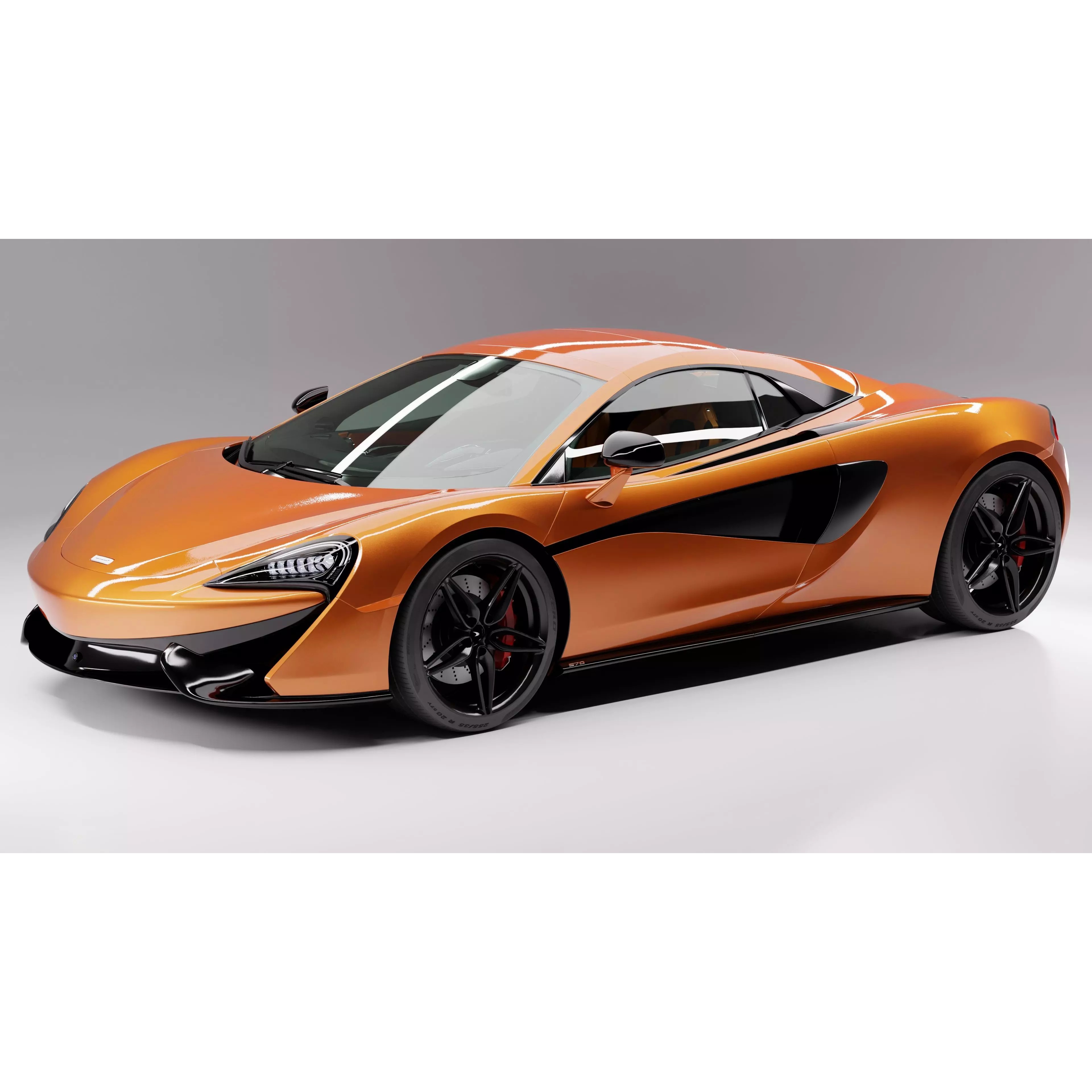 McLaren 570S Spider - Game-Ready 3D Model - View 4