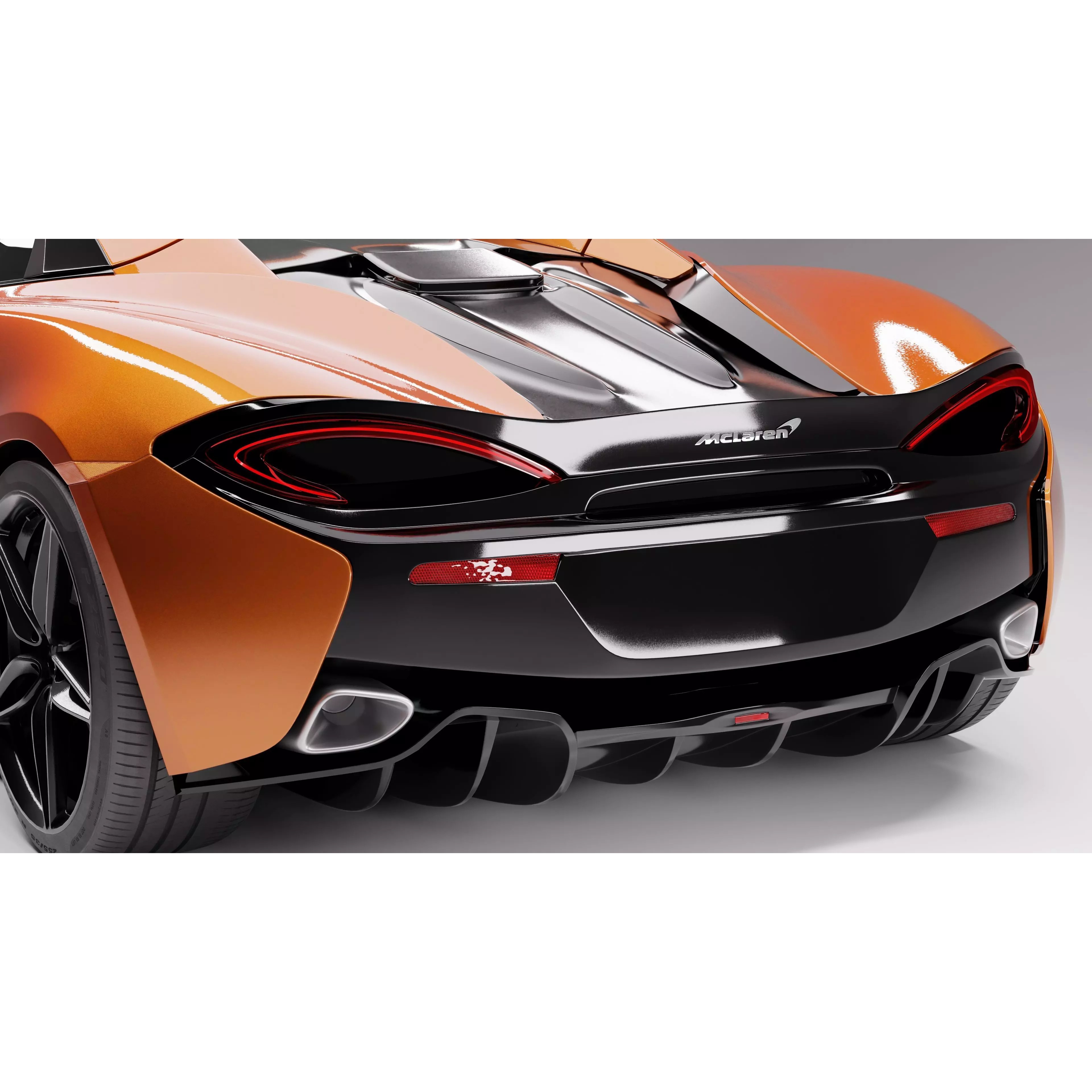 McLaren 570S Spider - Game-Ready 3D Model - View 6
