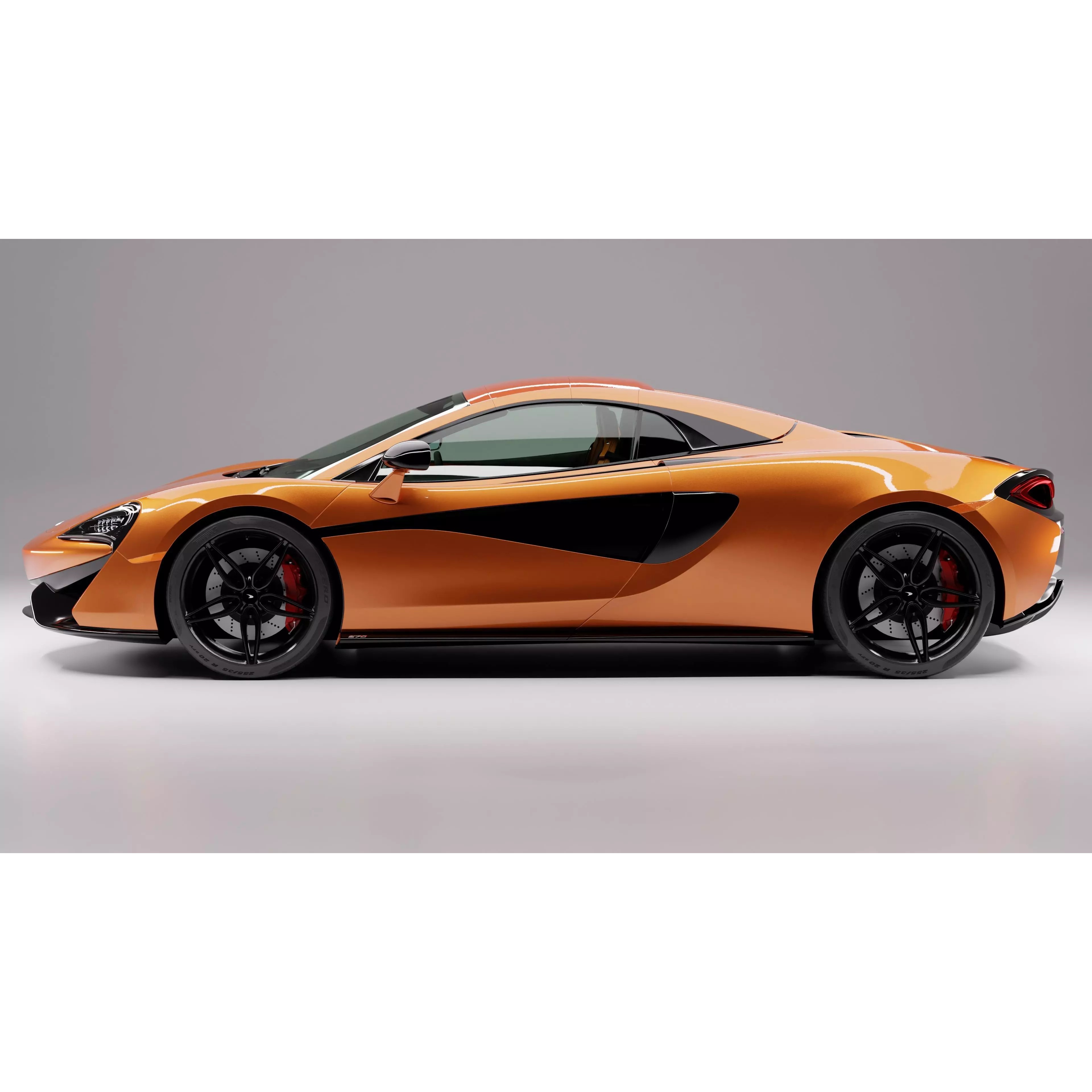 McLaren 570S Spider - Game-Ready 3D Model - View 7