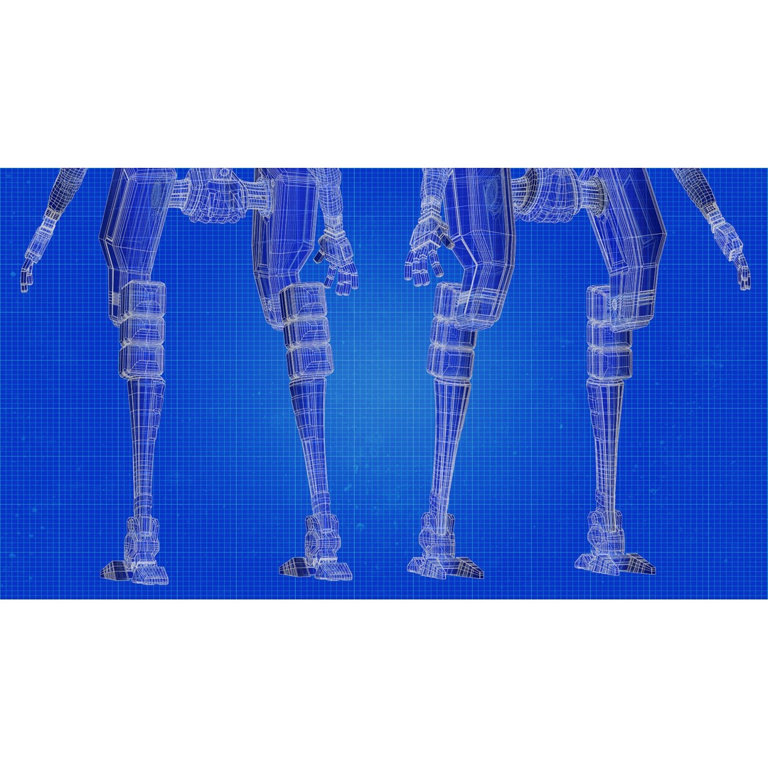 Droid Soldier 3D Model – Low Poly Rigged Sci-Fi Character, FBX