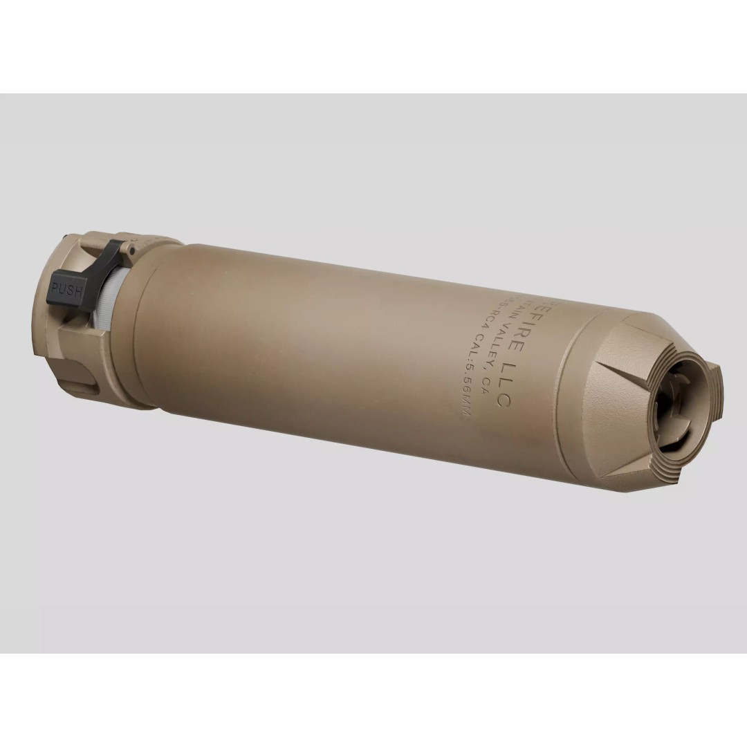 Surefire SOCOM556-RC4 Suppressor 3D Model – Low Poly Game Asset, PBR Textures - View 3