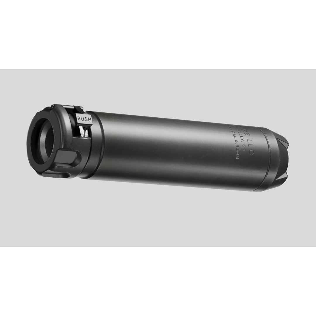 Surefire SOCOM556-RC4 Suppressor 3D Model – Low Poly Game Asset, PBR Textures - View 6