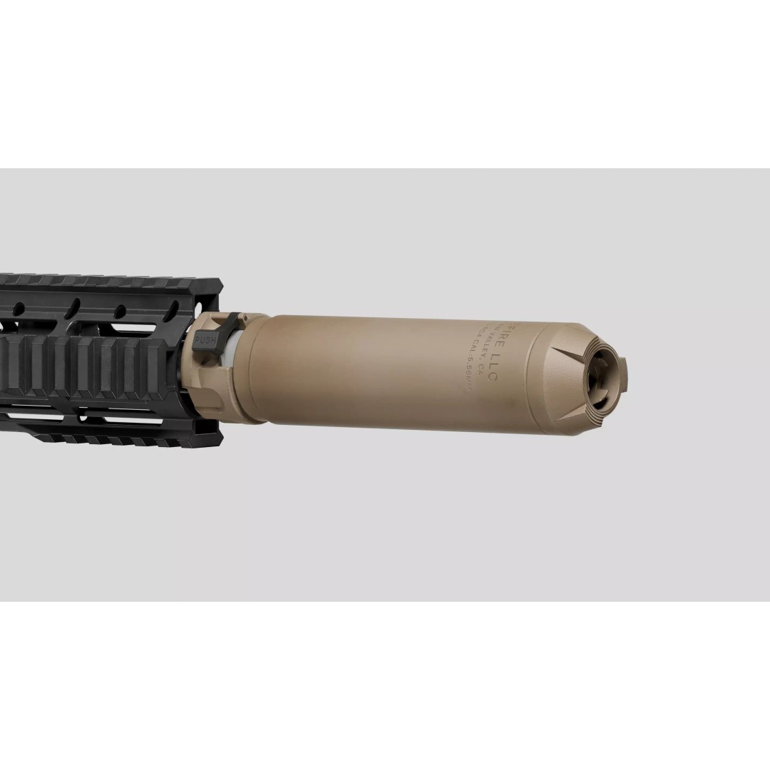 Surefire SOCOM556-RC4 Suppressor 3D Model – Low Poly Game Asset, PBR Textures - View 9