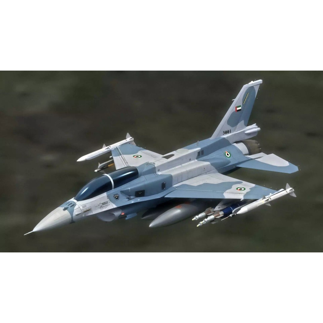 F-16D Block 60 3D Model – Fully Rigged Military Aircraft, Blender - View 18