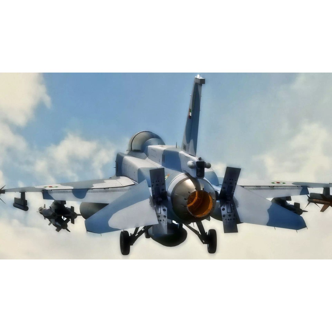 F-16D Block 60 3D Model – Fully Rigged Military Aircraft, Blender - View 22