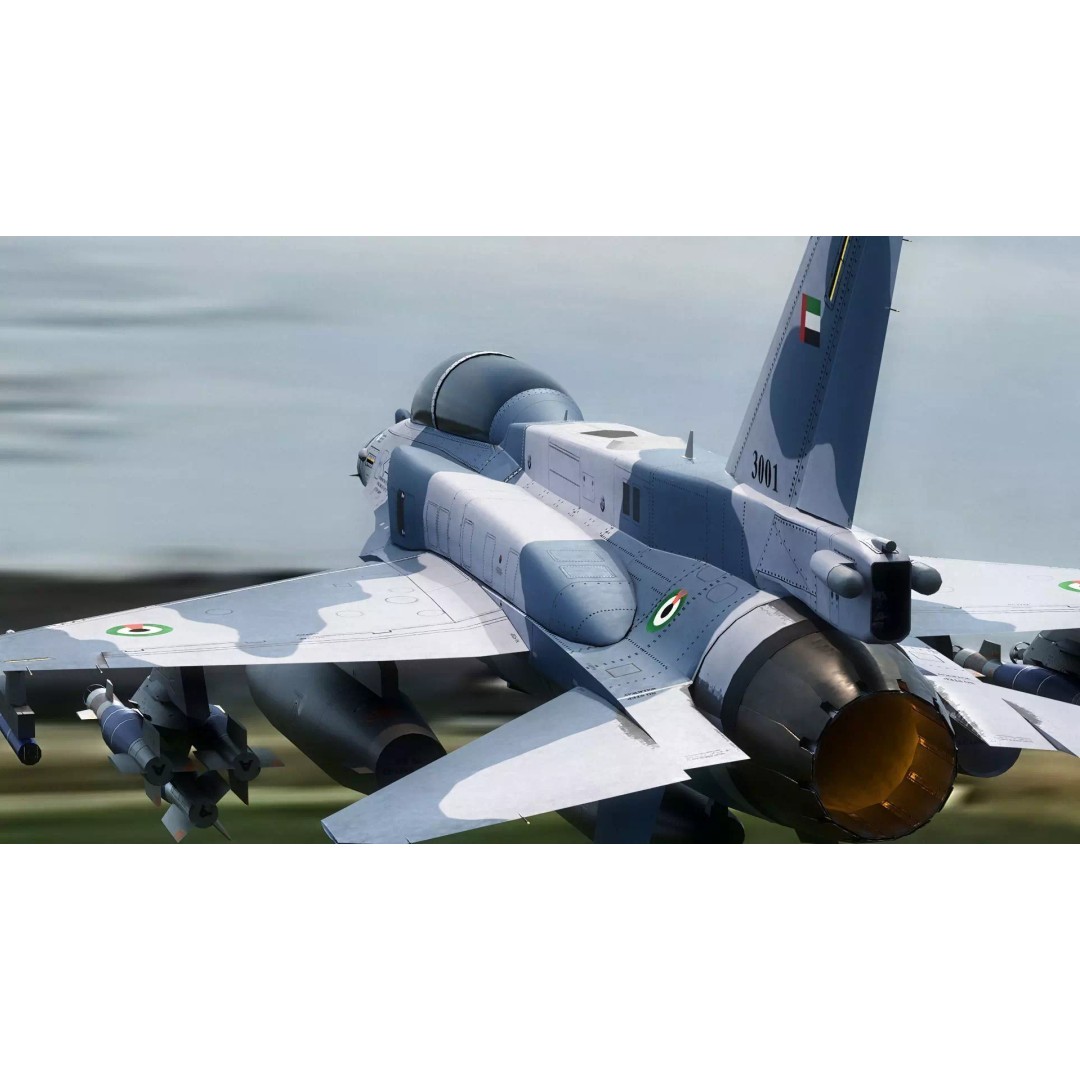 F-16D Block 60 3D Model – Fully Rigged Military Aircraft, Blender - View 23