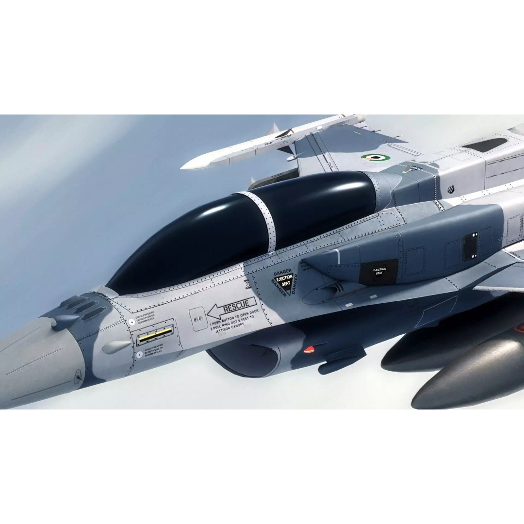 F-16D Block 60 3D Model – Fully Rigged Military Aircraft, Blender - View 30