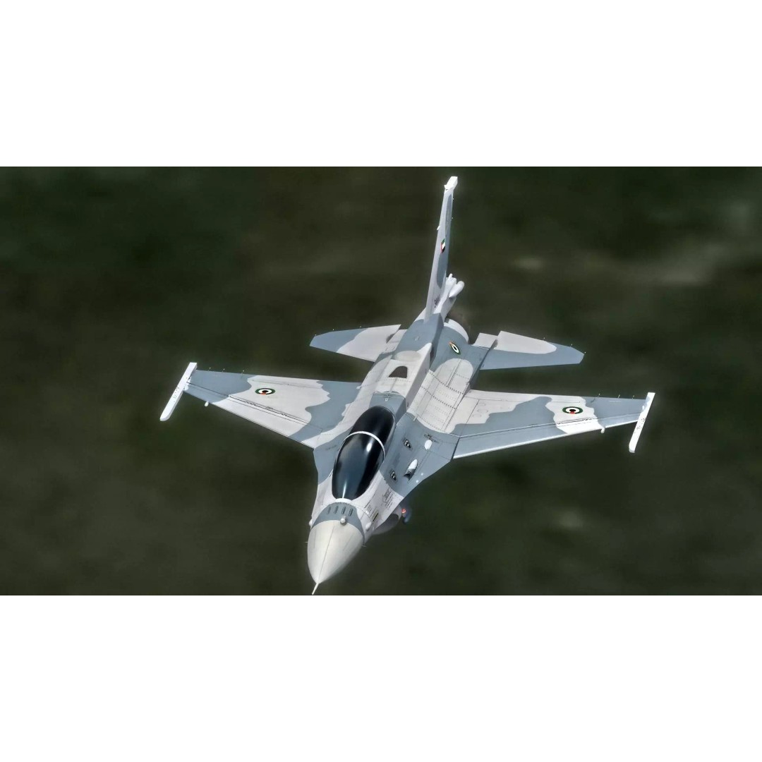 F-16D Block 60 3D Model – Fully Rigged Military Aircraft, Blender - View 9