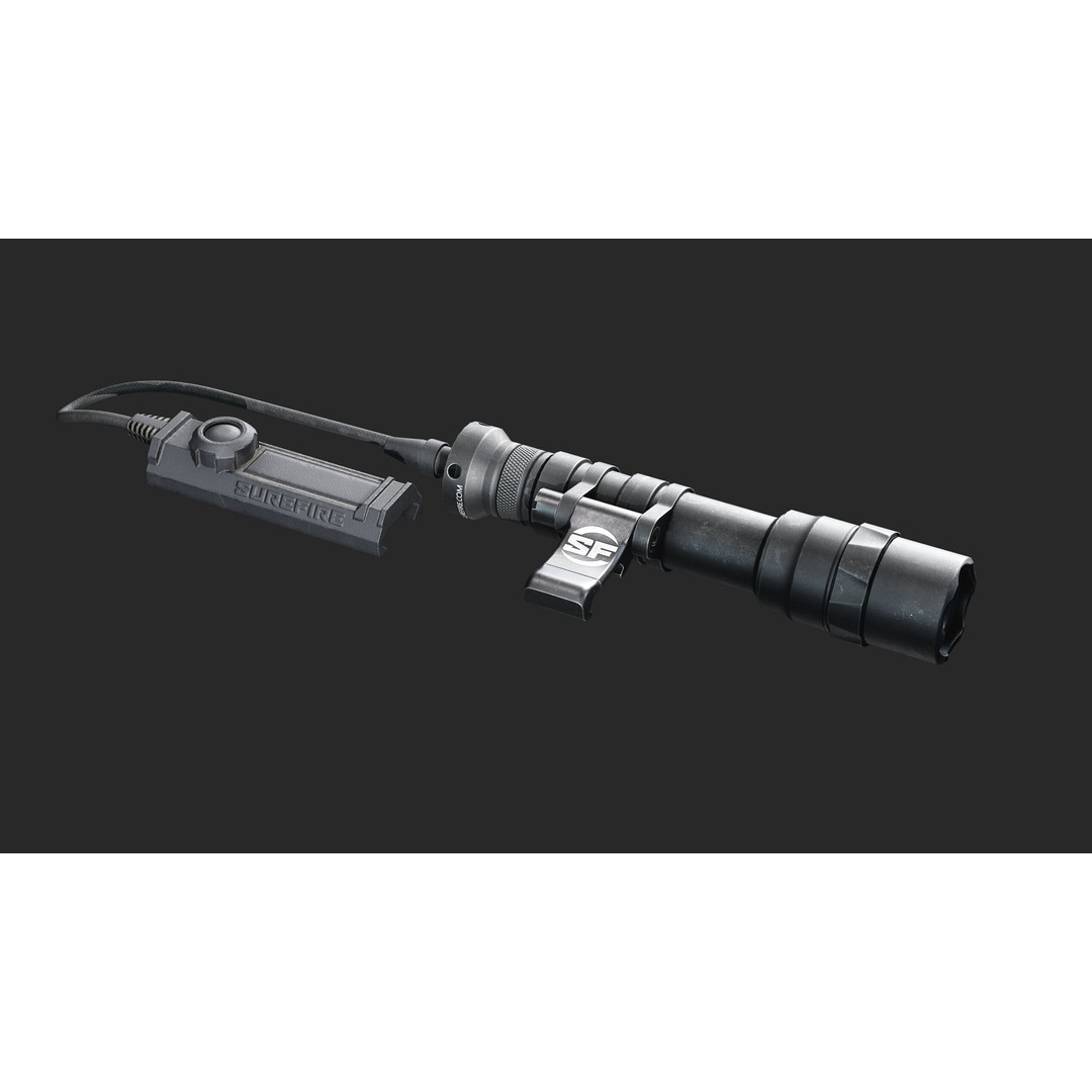 Surefire Scout Flashlight 3D Model – Low Poly Game Asset, FBX - View 6