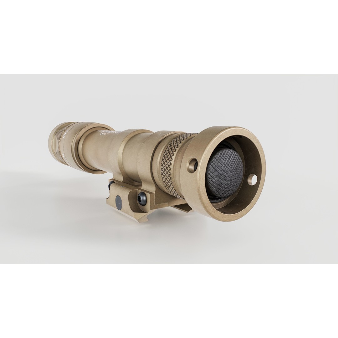 Surefire M600V 3D Model – Low Poly Tactical Weapon Light, FBX - View 11