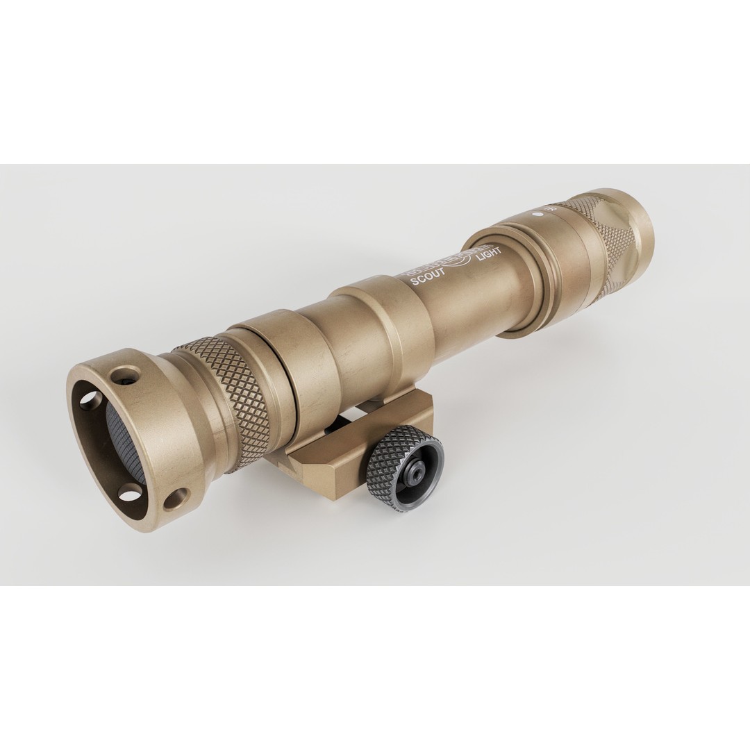 Surefire M600V 3D Model – Low Poly Tactical Weapon Light, FBX - View 13