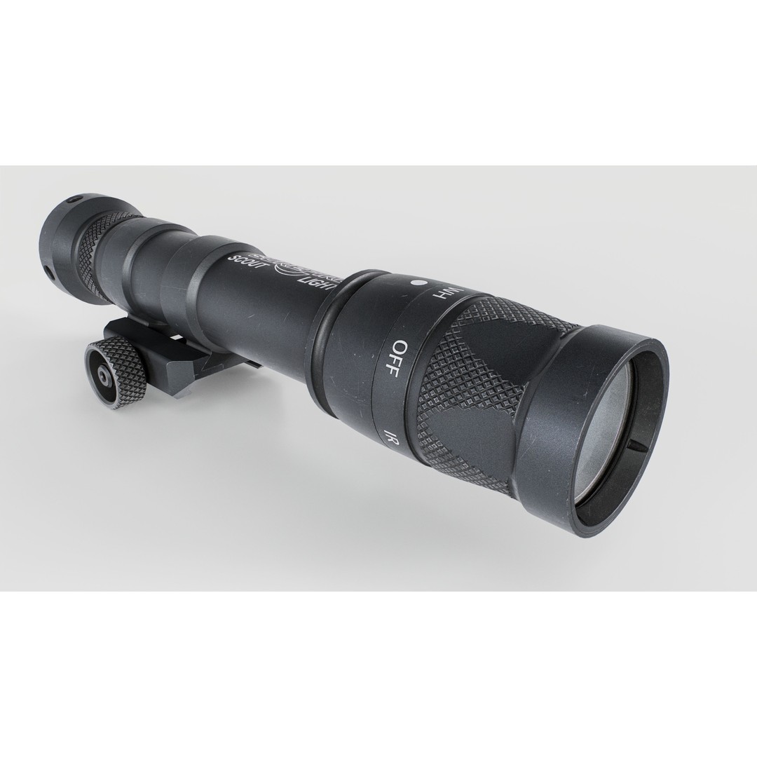 Surefire M600V 3D Model – Low Poly Tactical Weapon Light, FBX - View 16