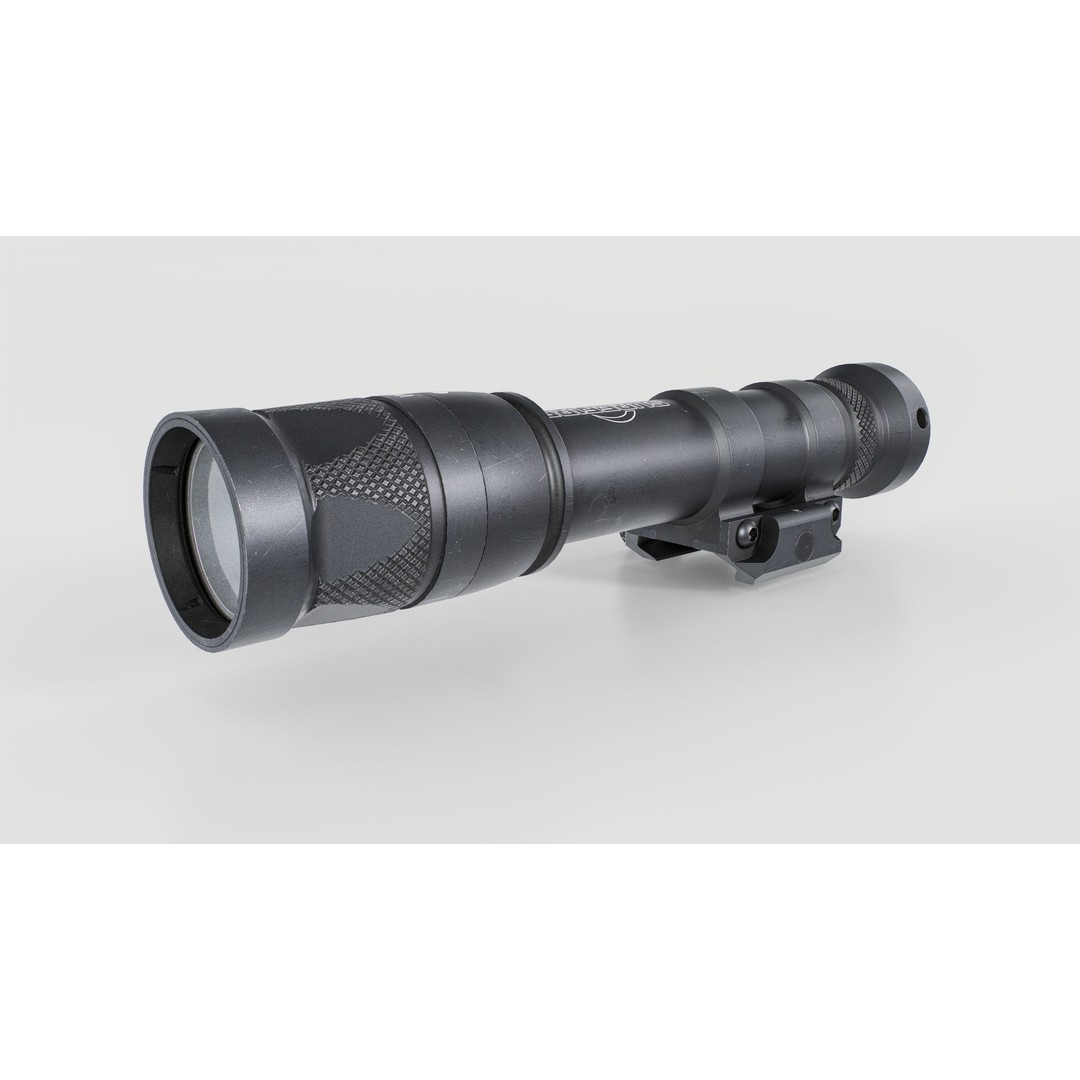 Surefire M600V 3D Model – Low Poly Tactical Weapon Light, FBX - View 4