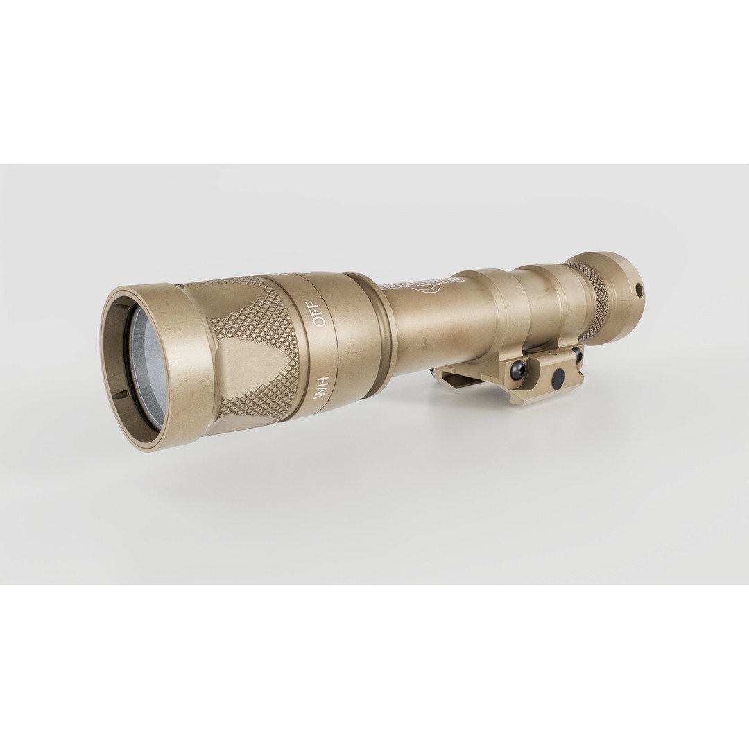 Surefire M600V 3D Model – Low Poly Tactical Weapon Light, FBX - View 6