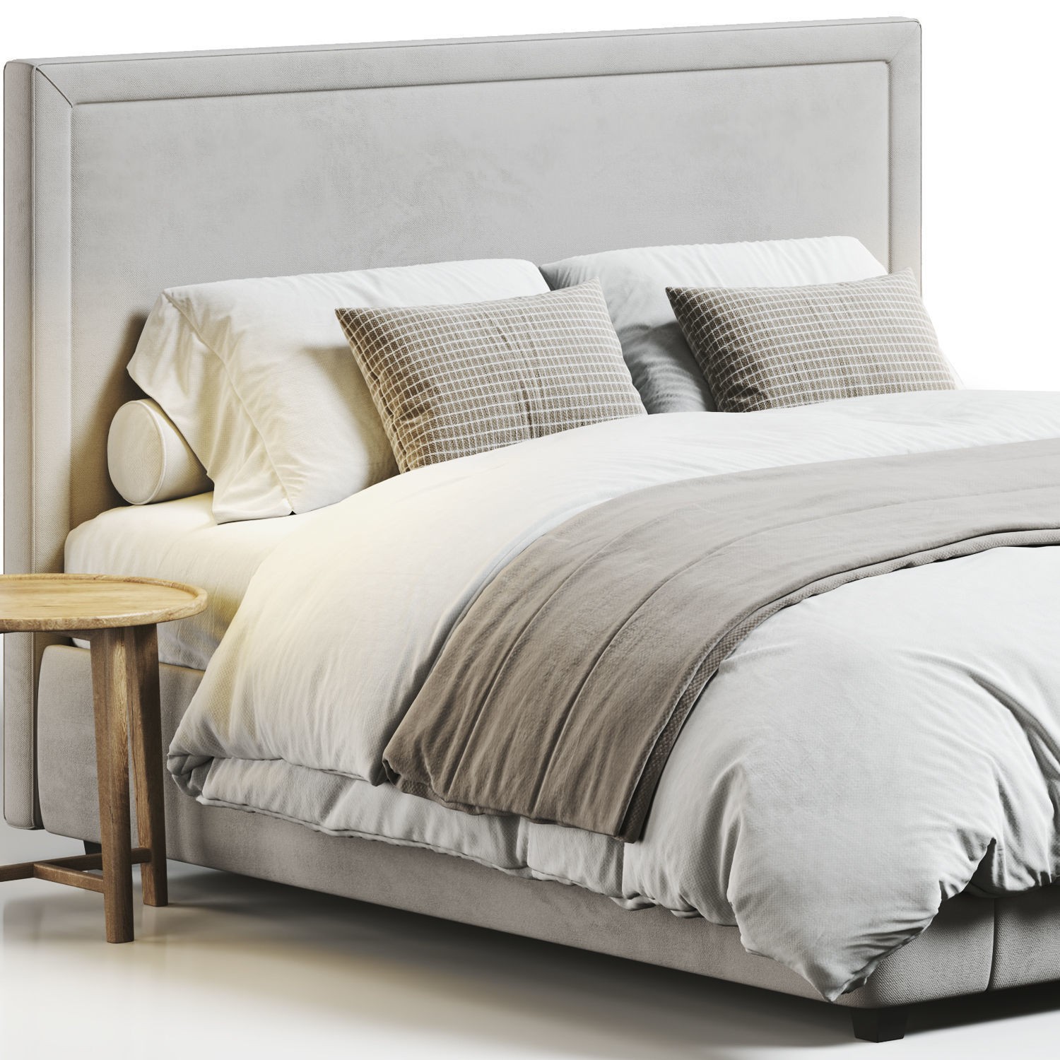 RH Wallace Bed - Game-Ready 3D Model - View 6