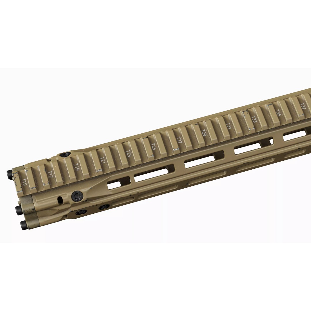 AR 15 Tactical Handguards 3D Model – Low Poly Game-Ready Asset, FBX - View 10