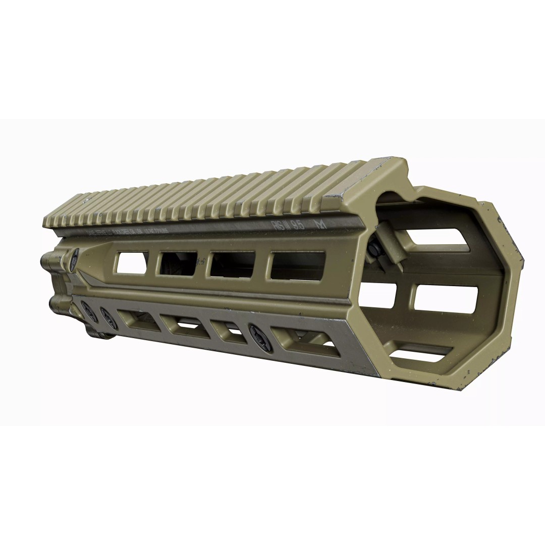 AR 15 Tactical Handguards 3D Model – Low Poly Game-Ready Asset, FBX - View 11