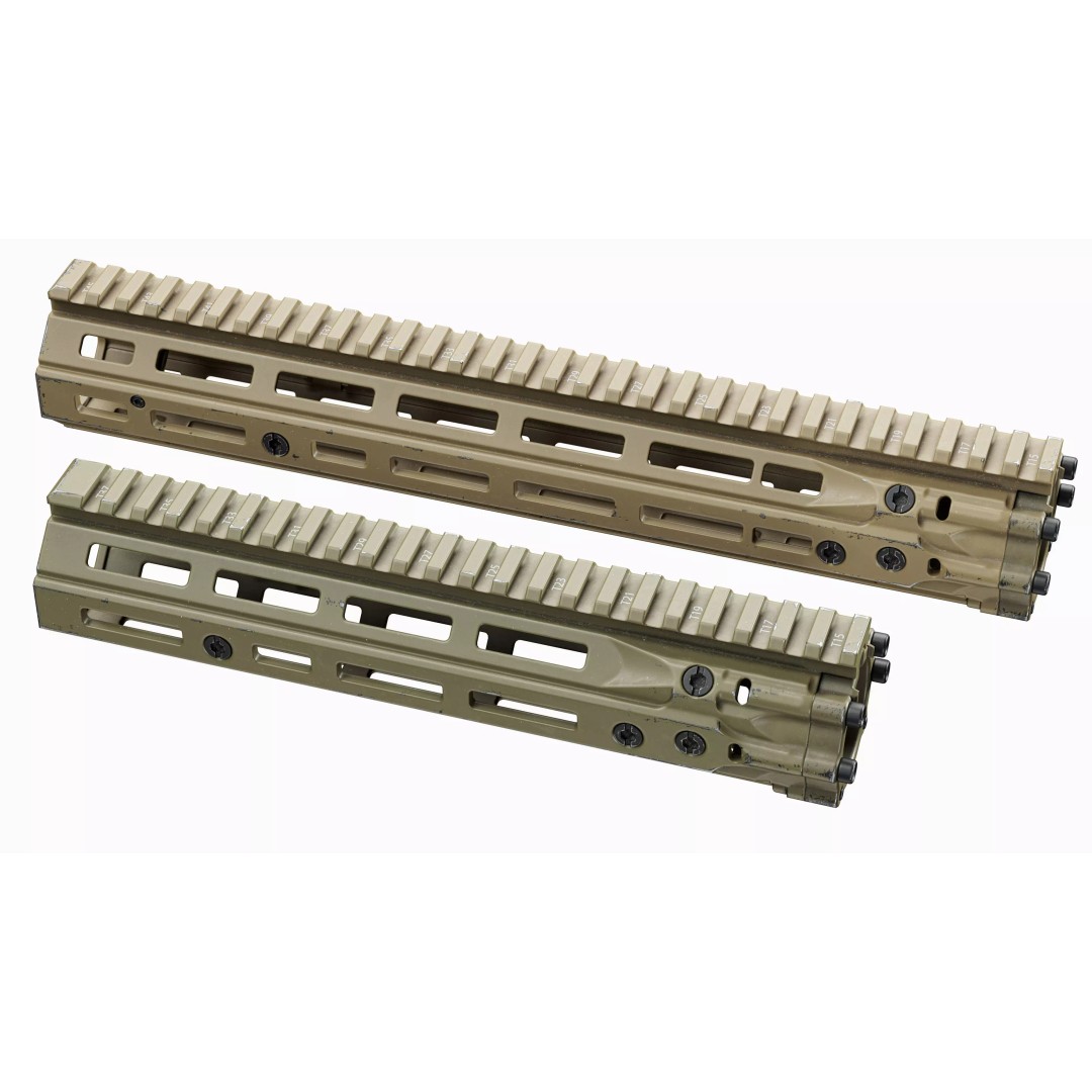 AR 15 Tactical Handguards 3D Model – Low Poly Game-Ready Asset, FBX - View 16