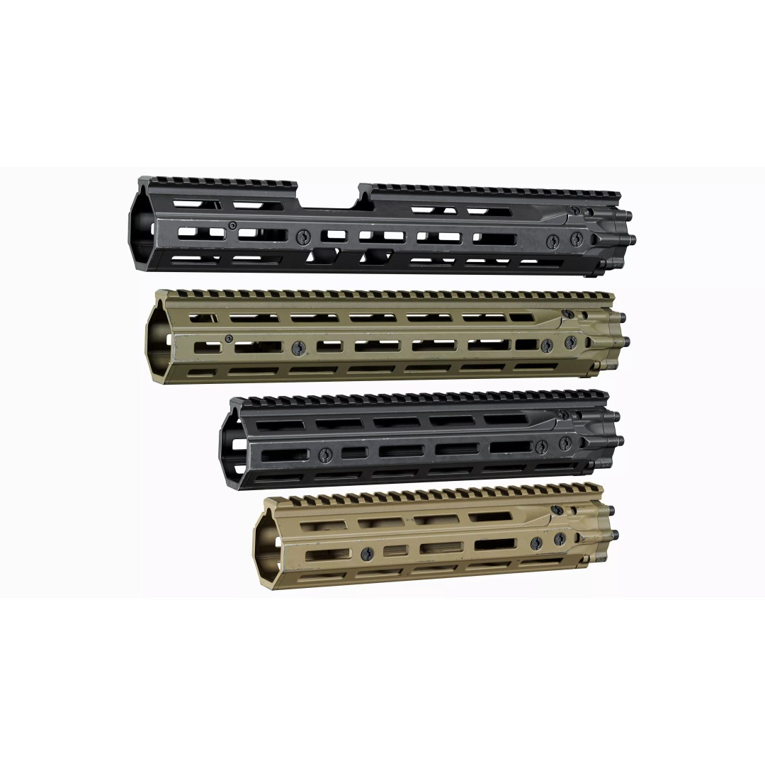 AR 15 Tactical Handguards 3D Model – Low Poly Game-Ready Asset, FBX - View 3