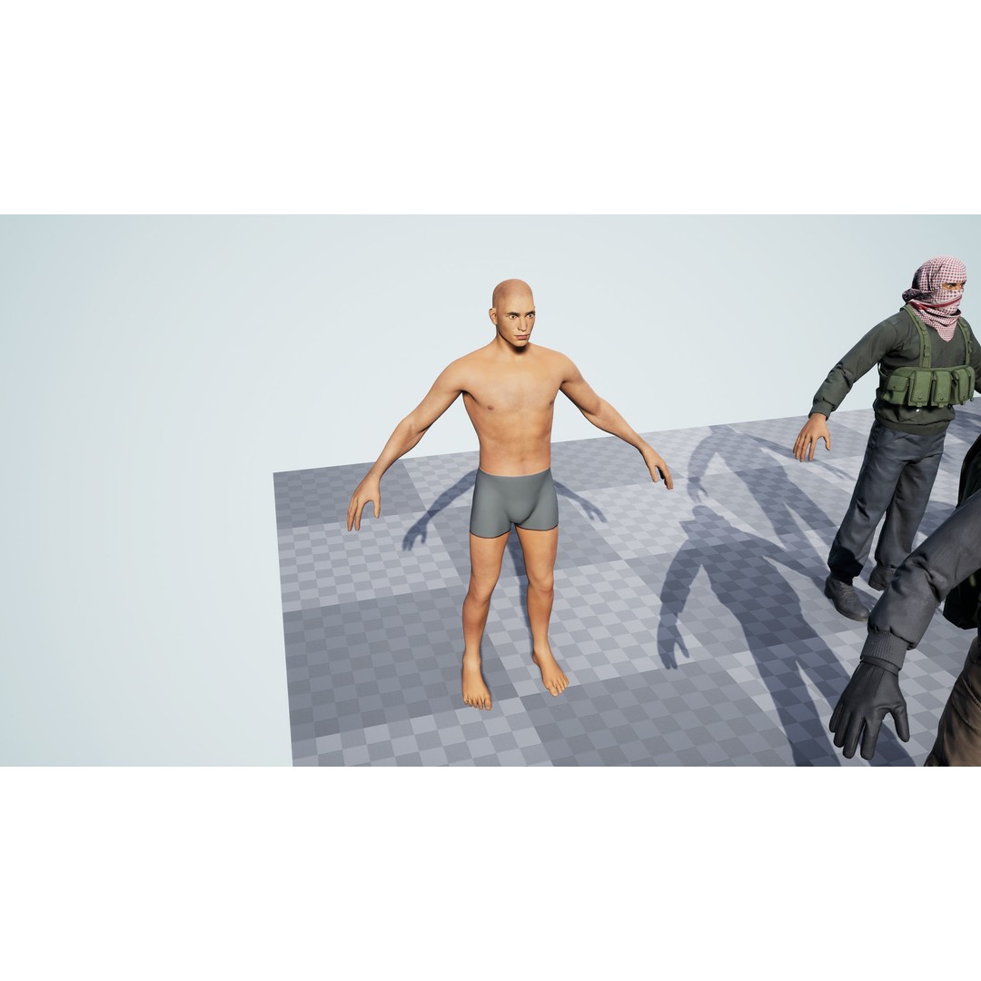 Modular Insurgents 3D Model – Low Poly Rigged Character for Games, FBX