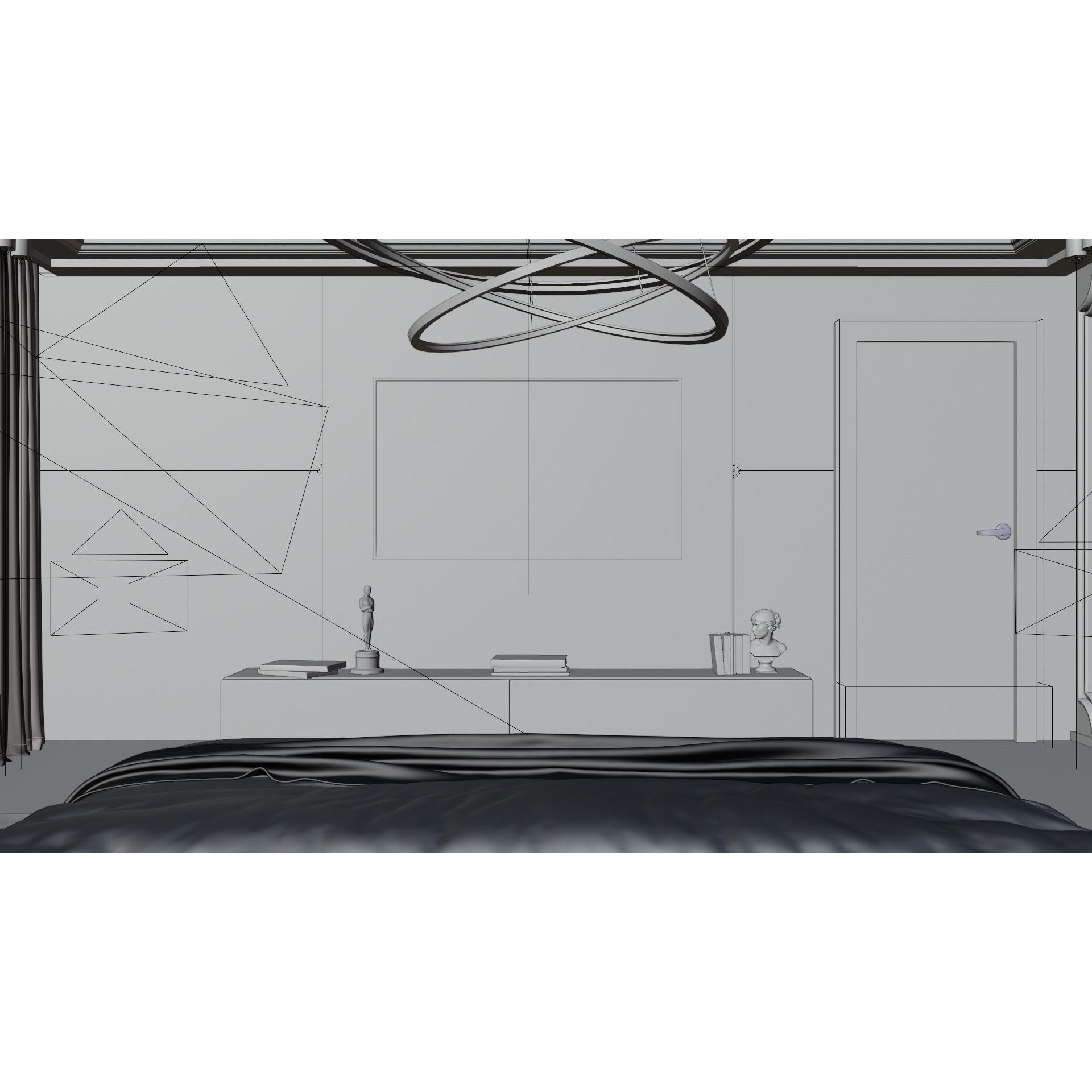 Photorealistic Bedroom - Optimized Blender 3D Model