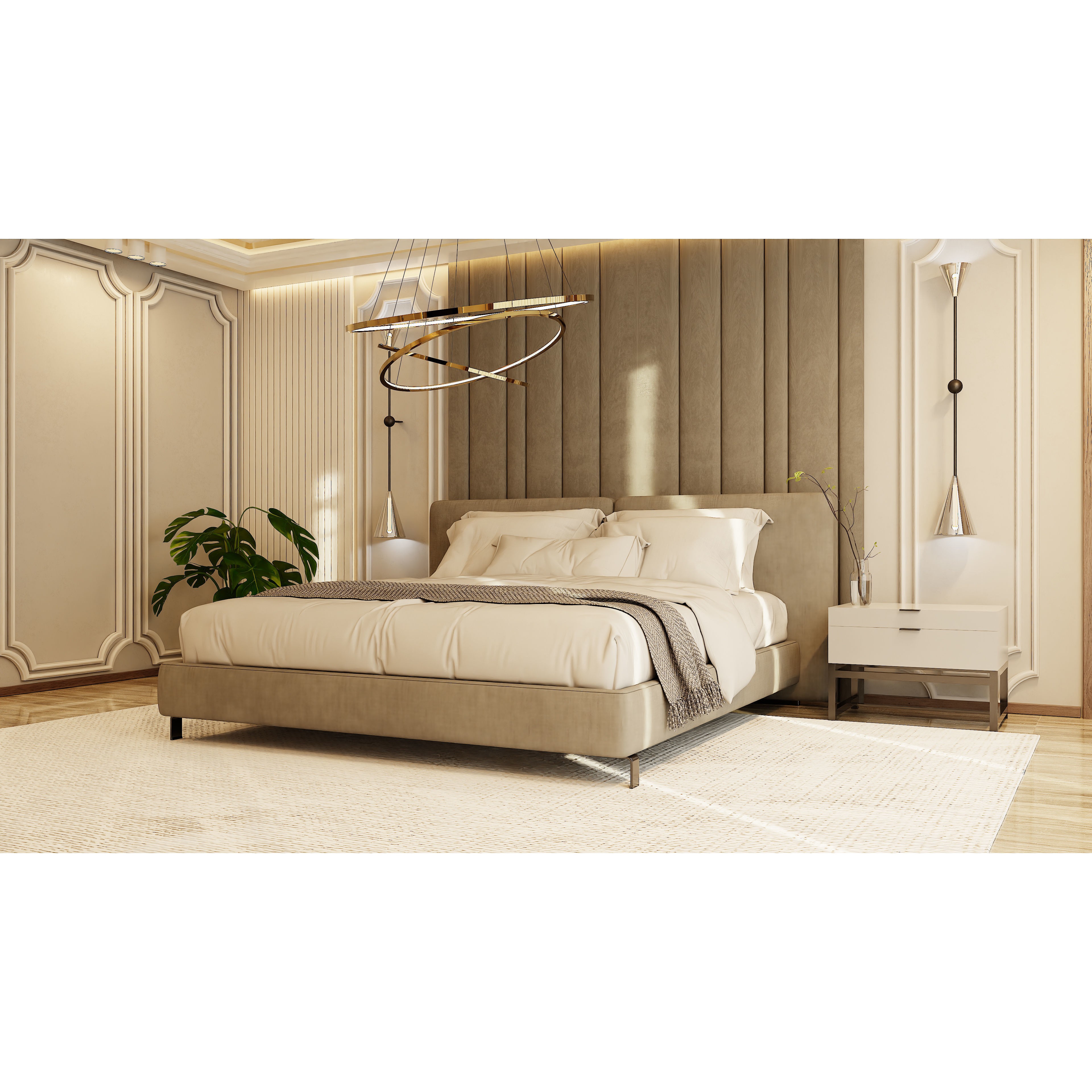 Photorealistic Bedroom - Optimized Blender 3D Model - View 3