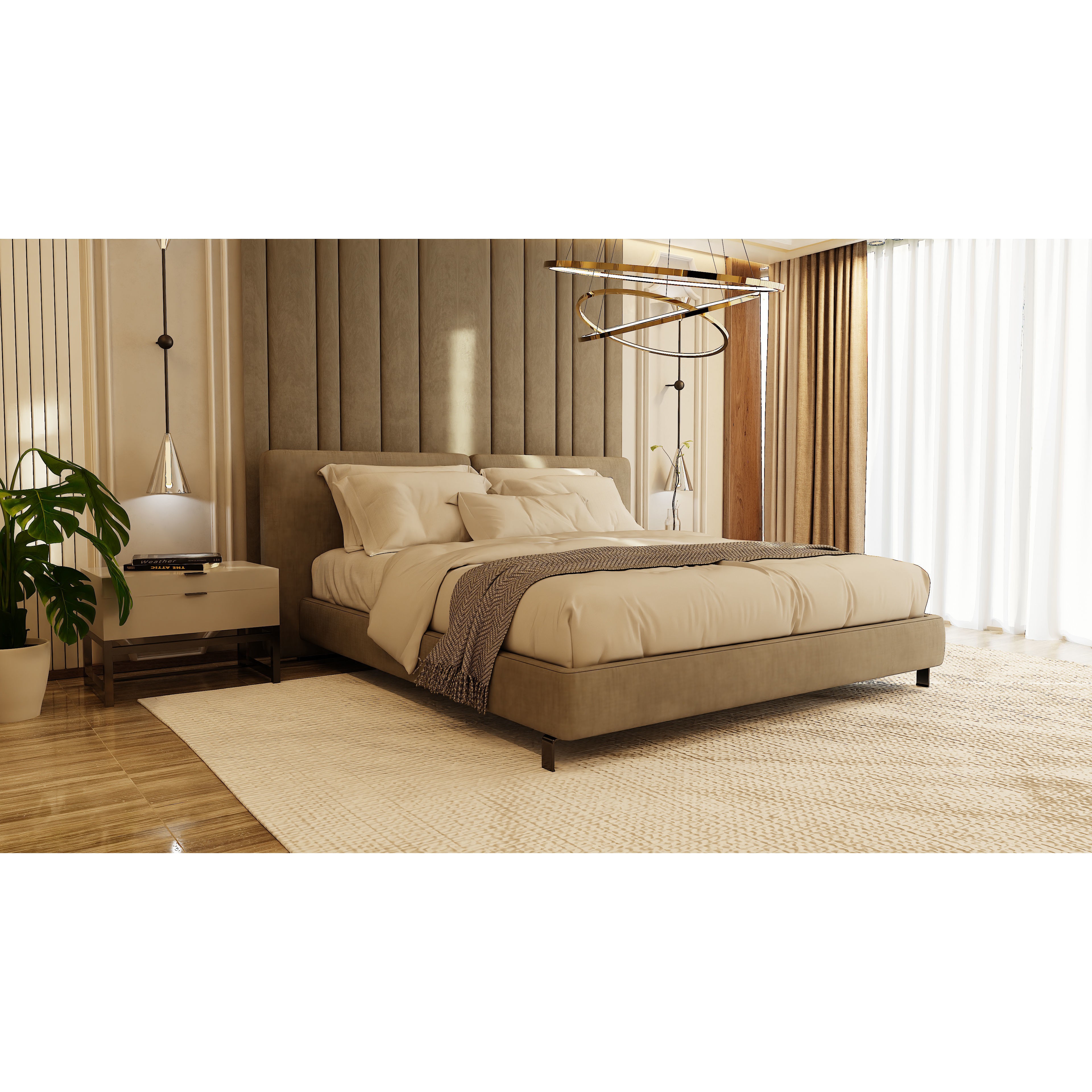 Photorealistic Bedroom - Optimized Blender 3D Model - View 4