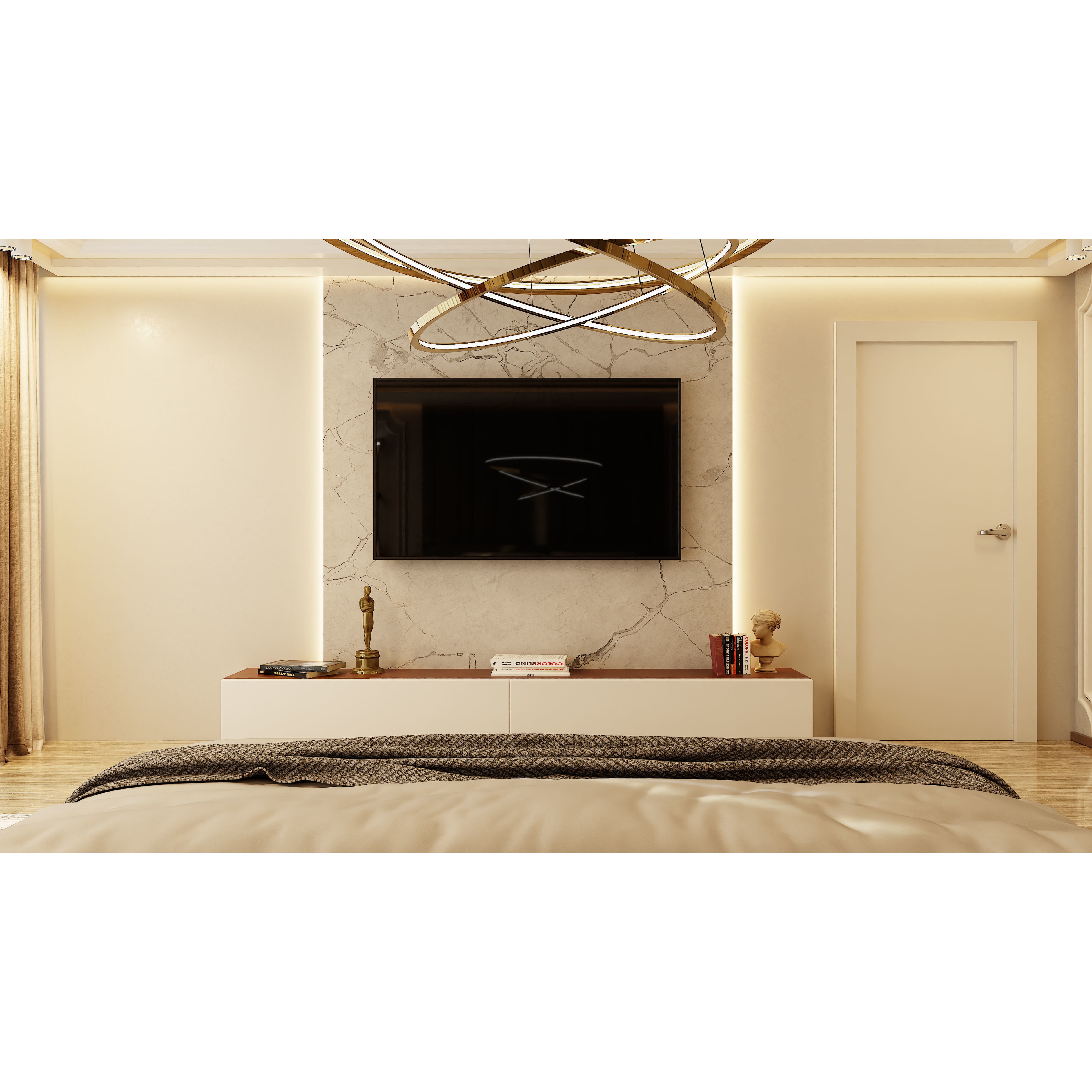 Photorealistic Bedroom - Optimized Blender 3D Model - View 6