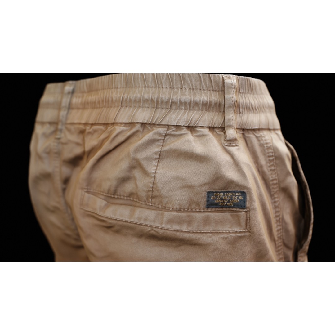 Cargo Pants 3D Model – Low Poly Game Asset, PBR Textures, FBX - View 8