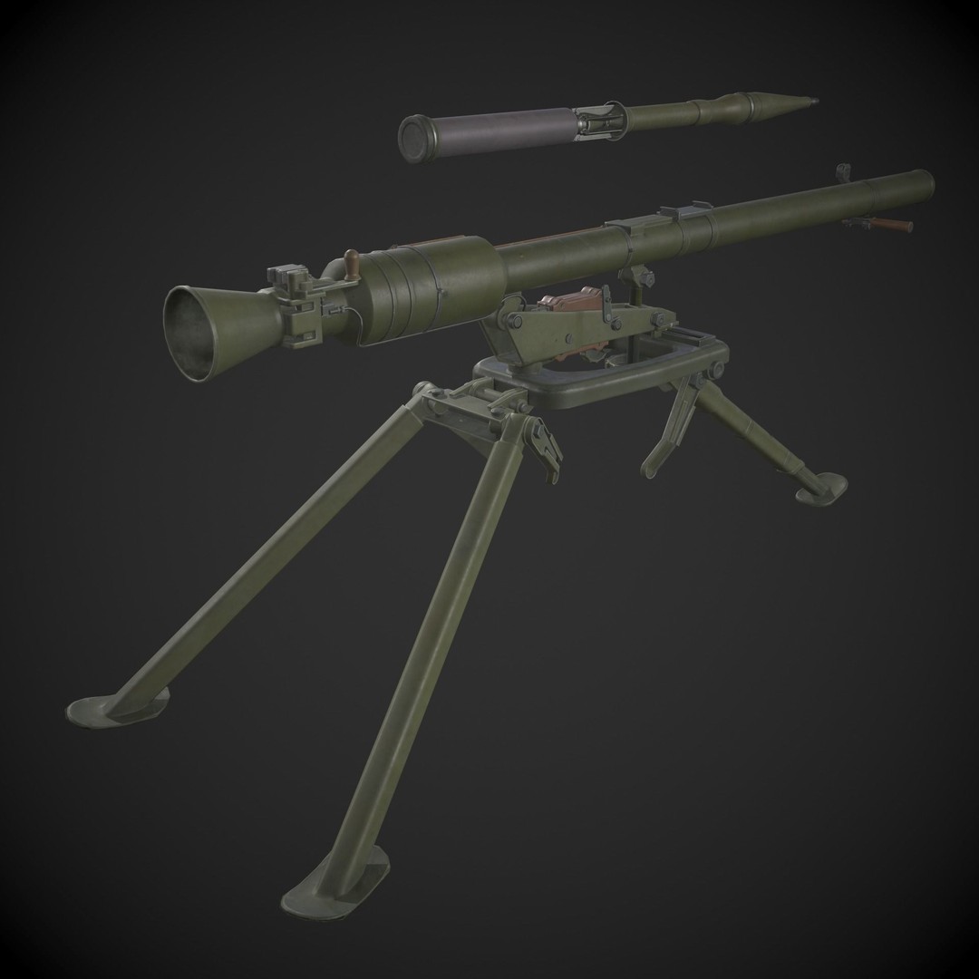 SPG-9 Spear 3D Model – Low Poly Game Ready Asset, FBX