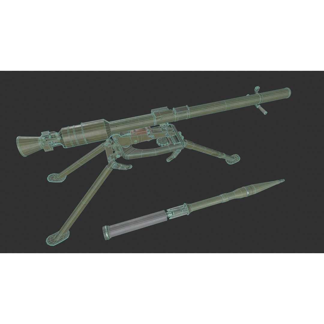 SPG-9 Spear 3D Model – Low Poly Game Ready Asset, FBX - View 11