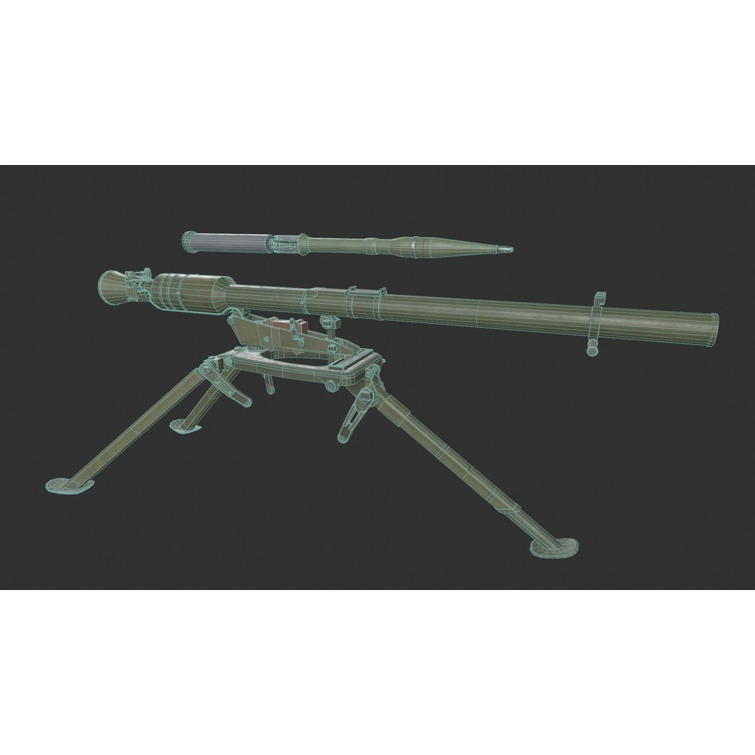 SPG-9 Spear 3D Model – Low Poly Game Ready Asset, FBX - View 3