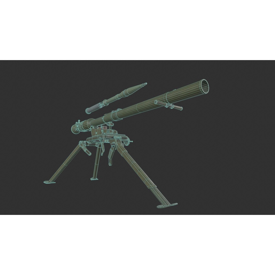 SPG-9 Spear 3D Model – Low Poly Game Ready Asset, FBX - View 5