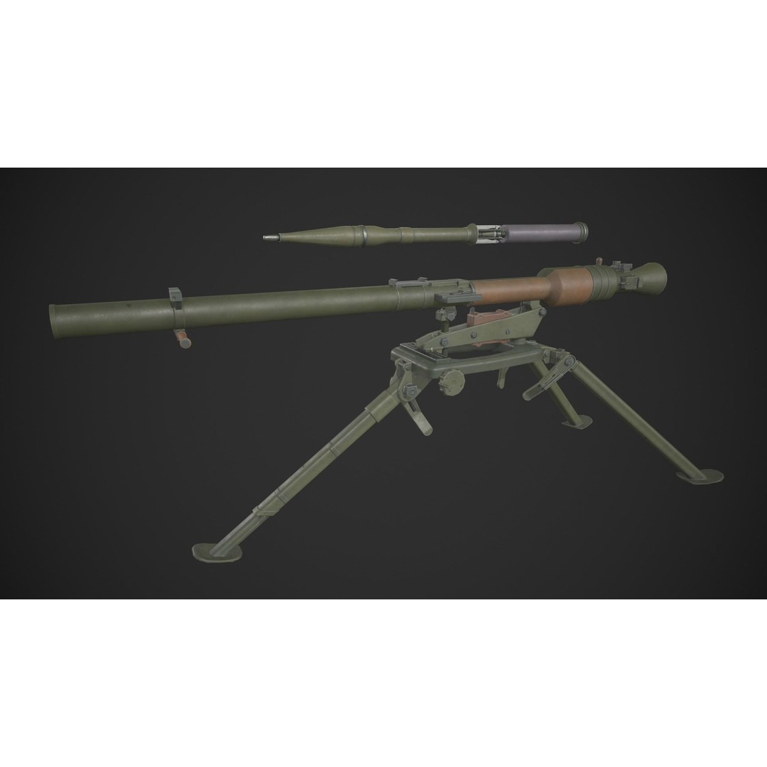 SPG-9 Spear 3D Model – Low Poly Game Ready Asset, FBX - View 6