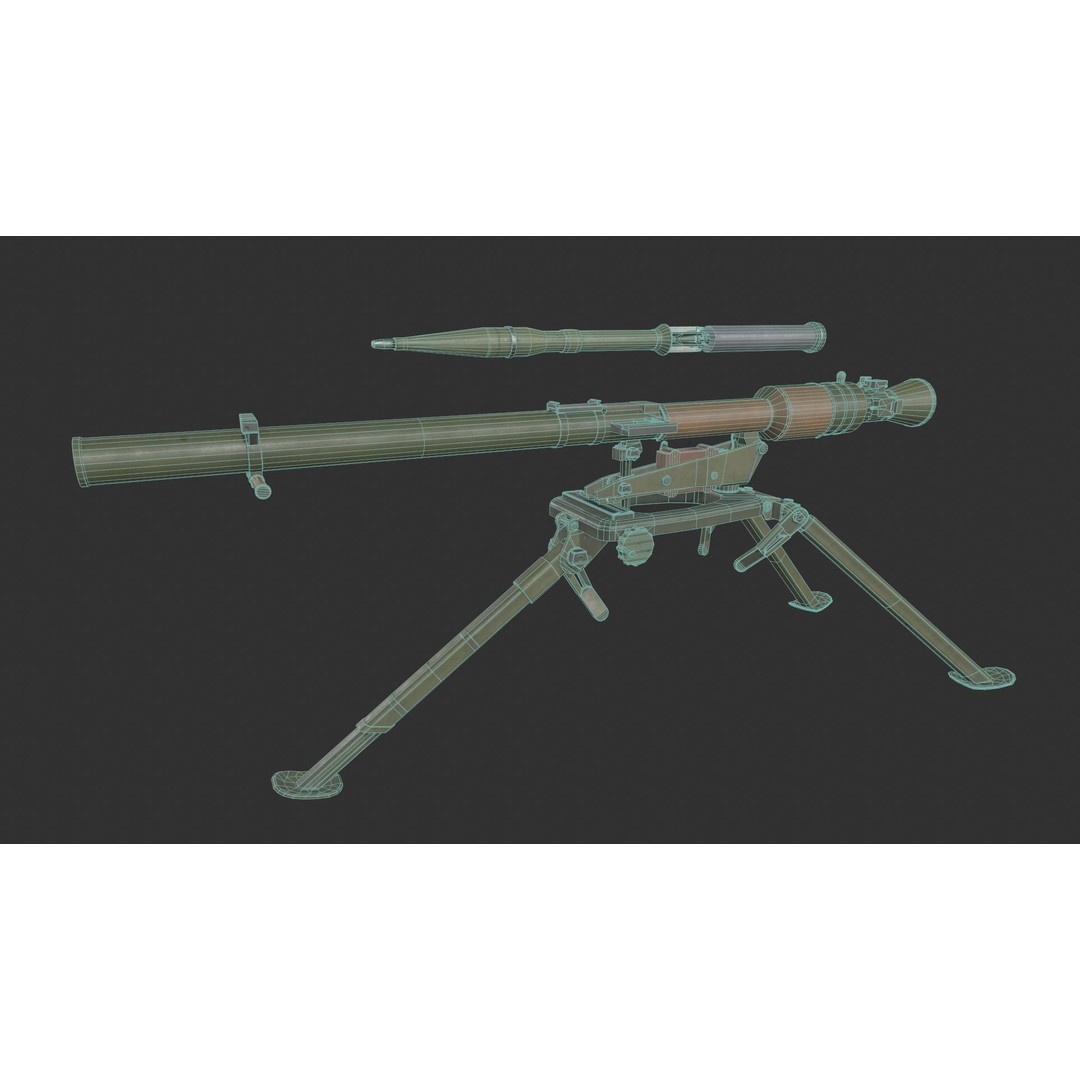 SPG-9 Spear 3D Model – Low Poly Game Ready Asset, FBX - View 7
