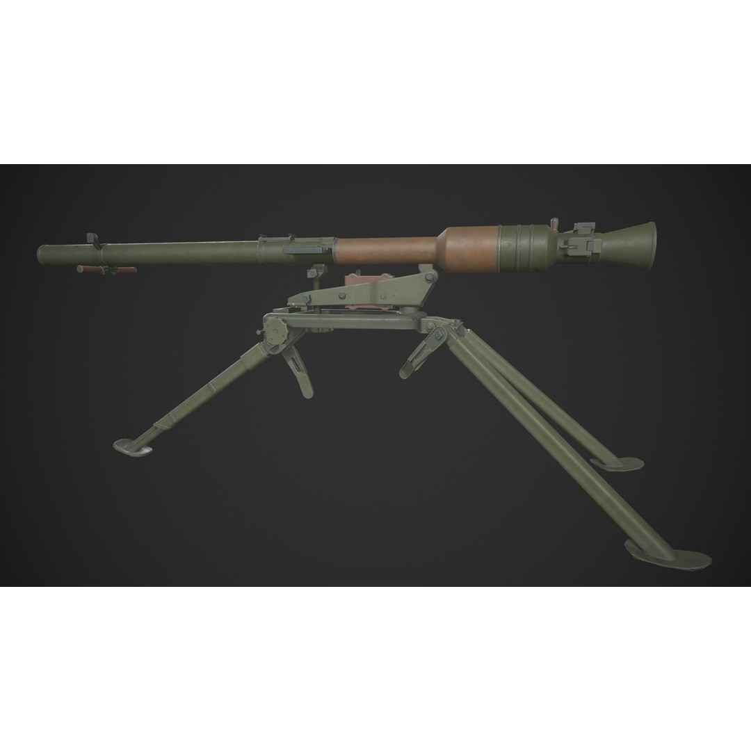 SPG-9 Spear 3D Model – Low Poly Game Ready Asset, FBX - View 8