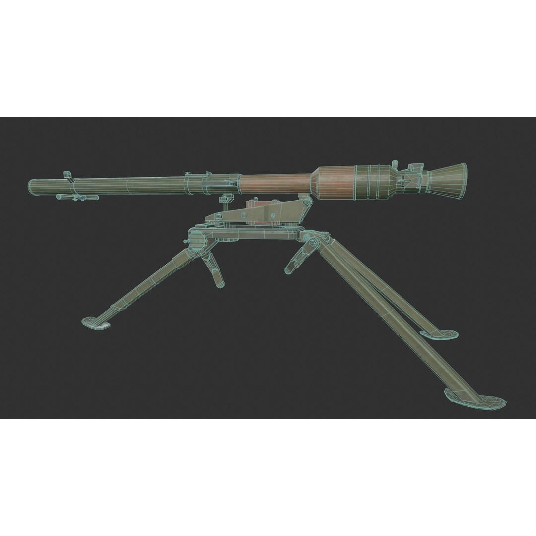 SPG-9 Spear 3D Model – Low Poly Game Ready Asset, FBX - View 9