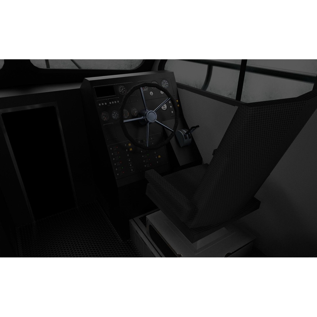 U.S. Navy Police Boat 3D Model – Low Poly Game Asset, FBX, OBJ - View 7