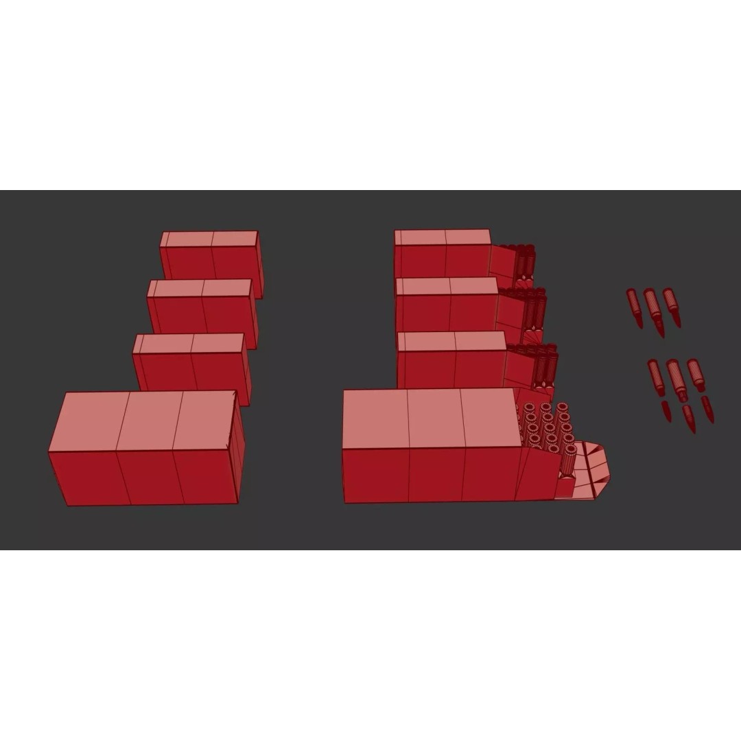 ARC Ammo 3D Model – Low Poly PBR Game Asset, FBX & More